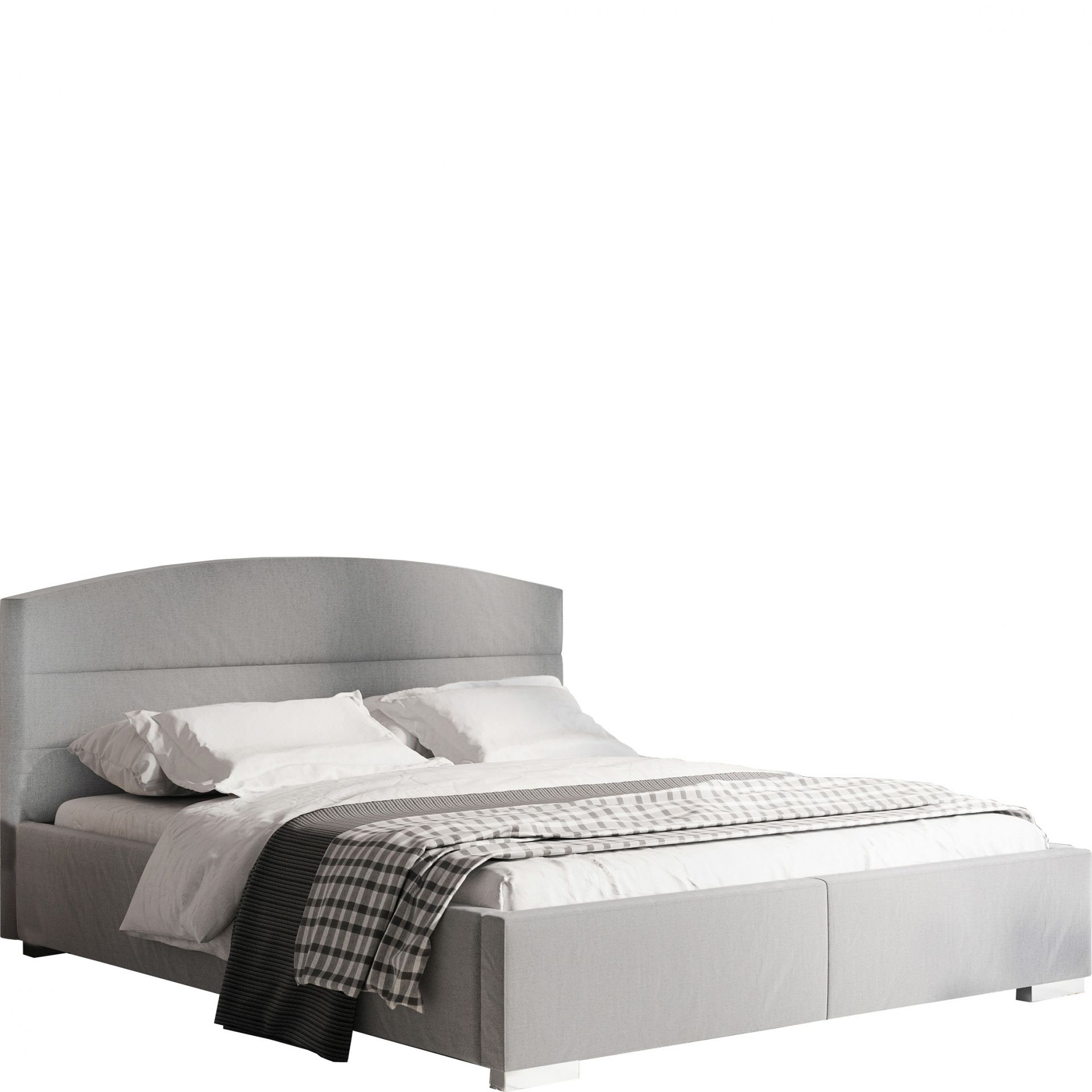 Łóżko Tapicerowane 140 x 200 Bez Pojemnika Tipur Forte