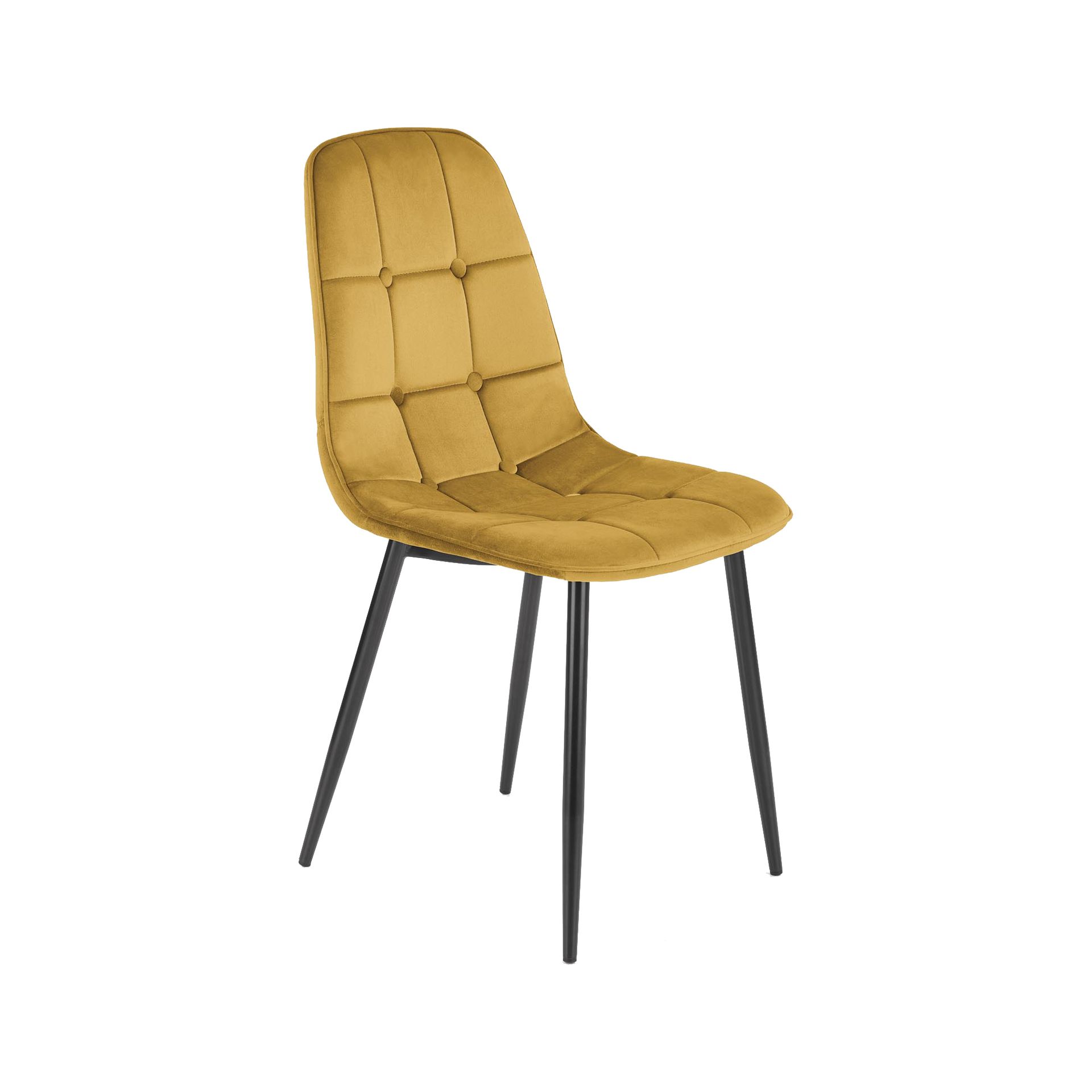 Krzesło Musztardowy Velvet Bricky w Stylu K-417 i-meble.eu