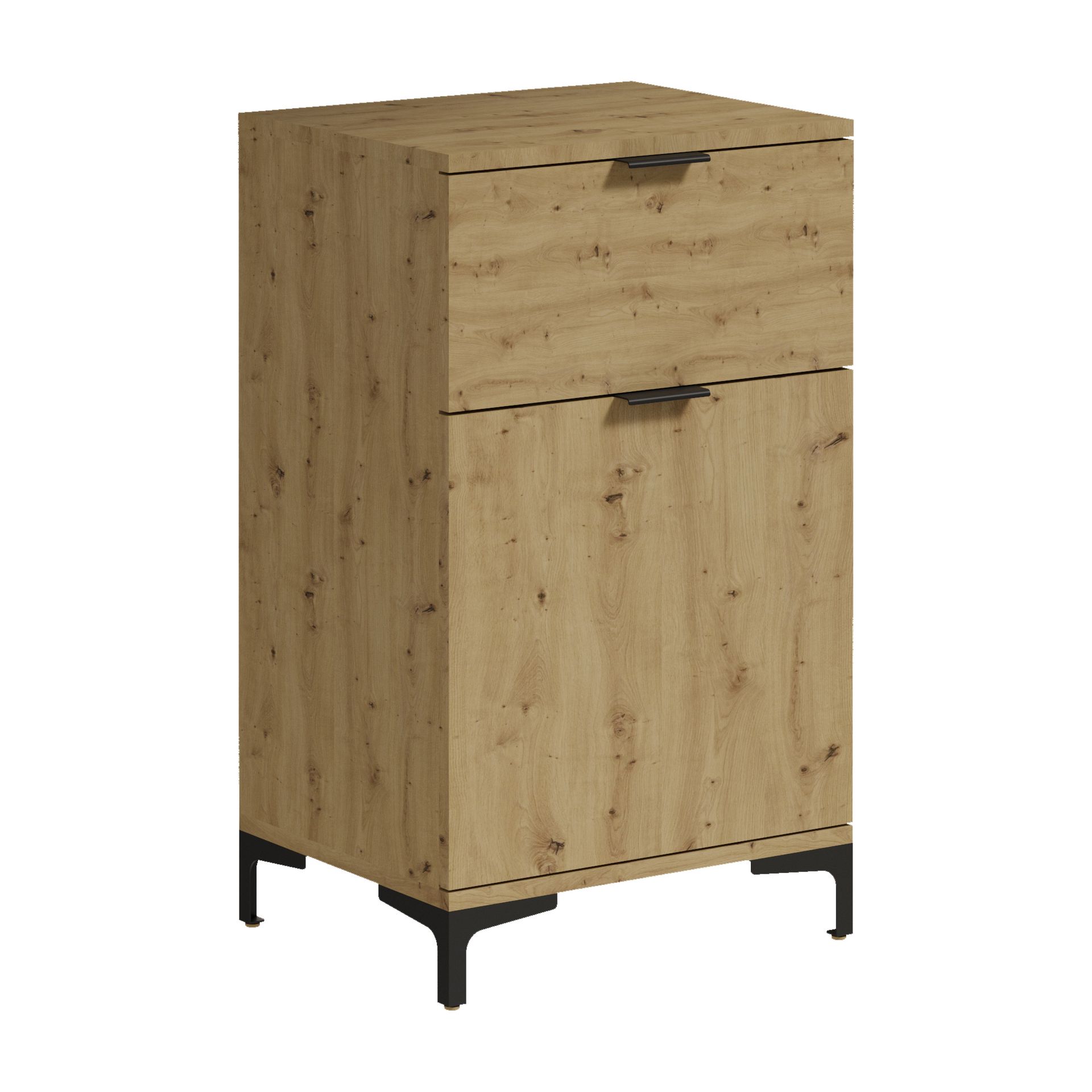 Komoda 500 1D1S Len 01 Lena Artisan Meblomax Dąb Artisan