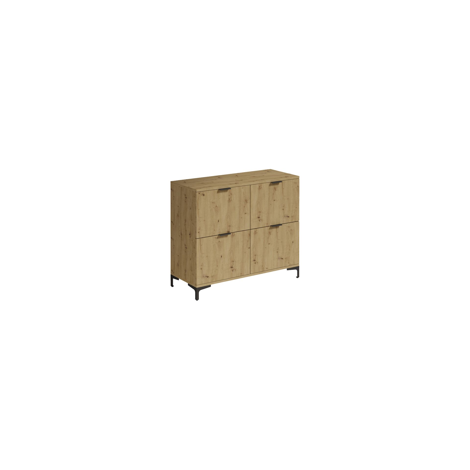 Komoda 1000 4D Len 02 Lena Artisan Meblomax Dąb Artisan