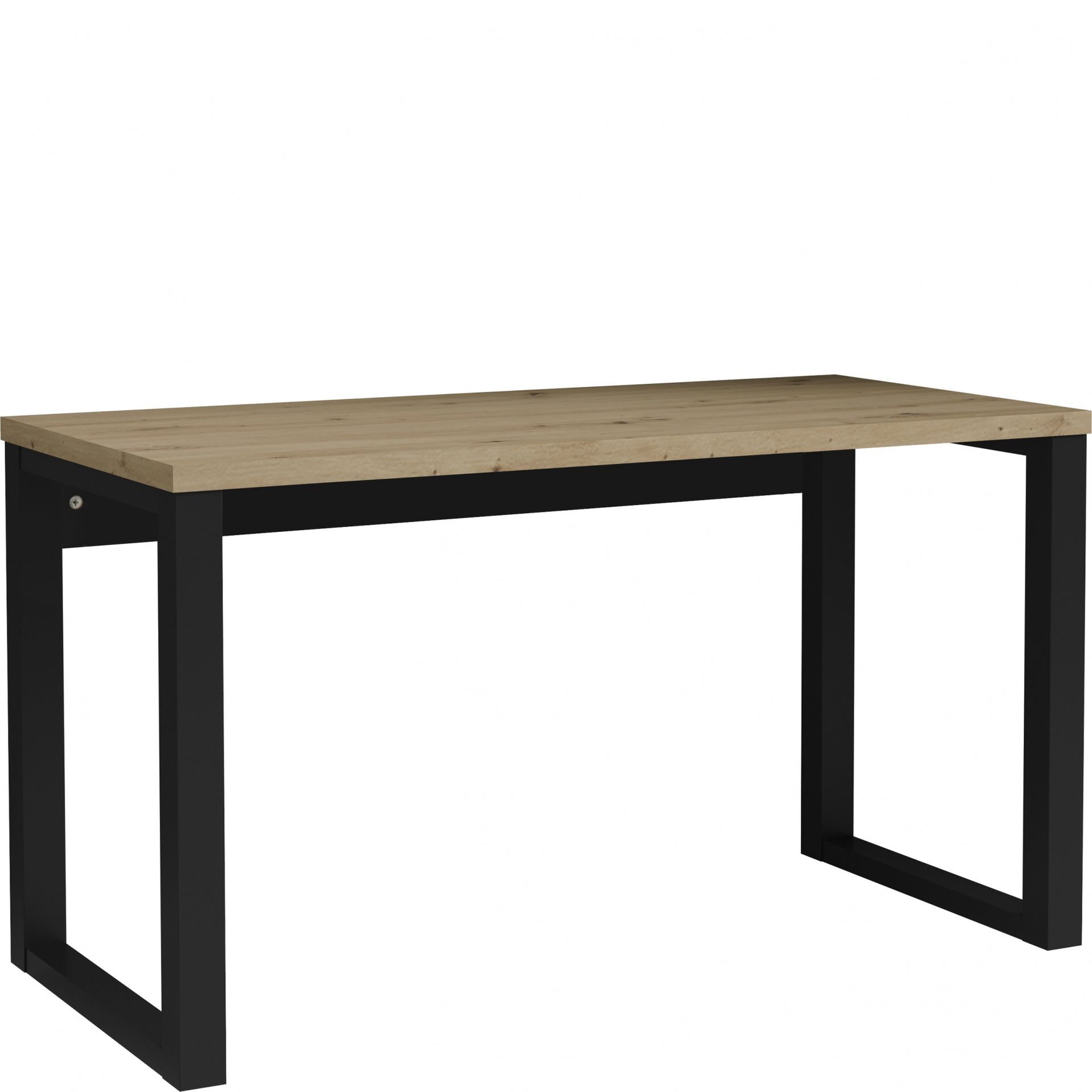 Biurko Max Meblomax Dąb Artisan, Czarny