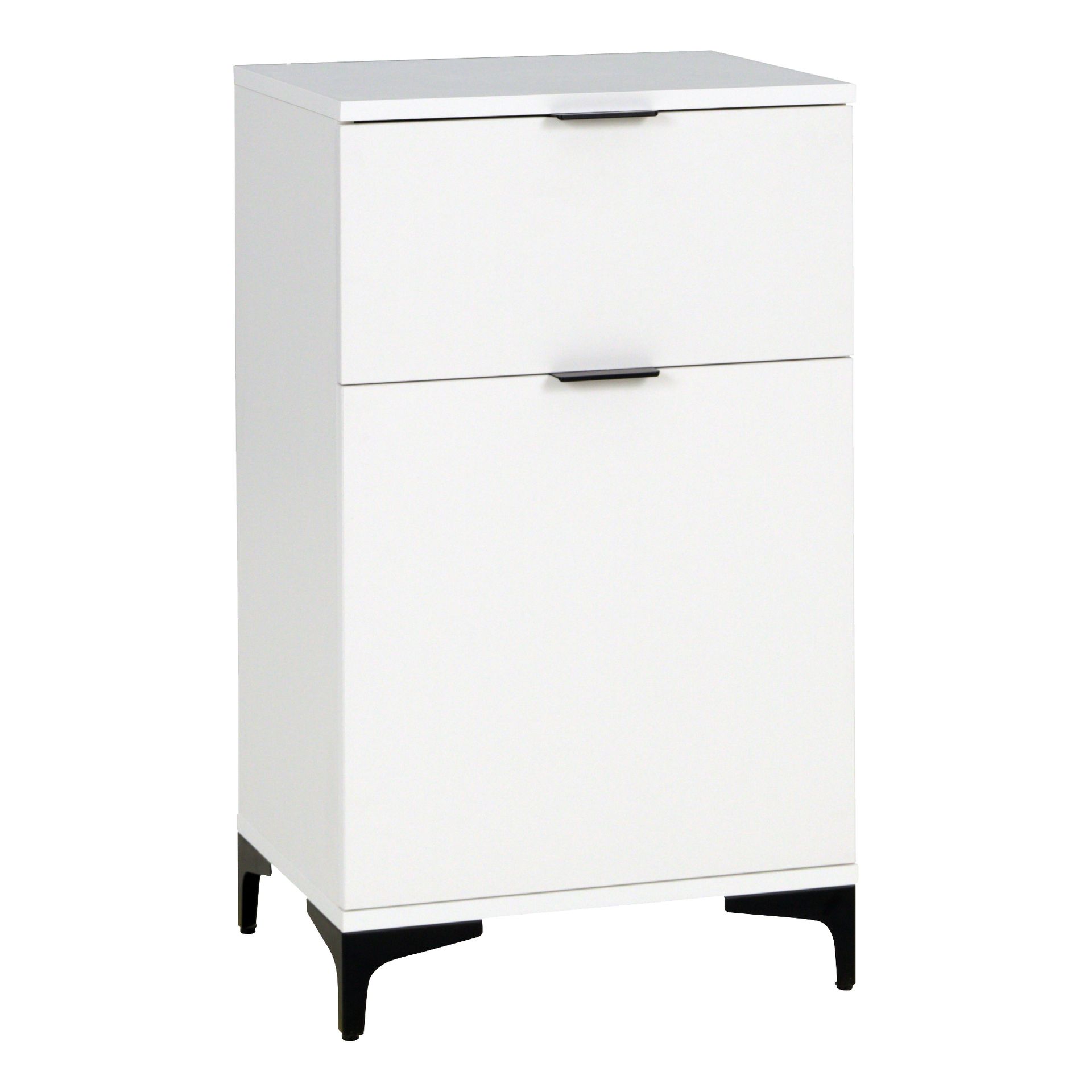 Komoda 500 1D1S Len 01 Biały Mat Lena Biała Meblomax Biały