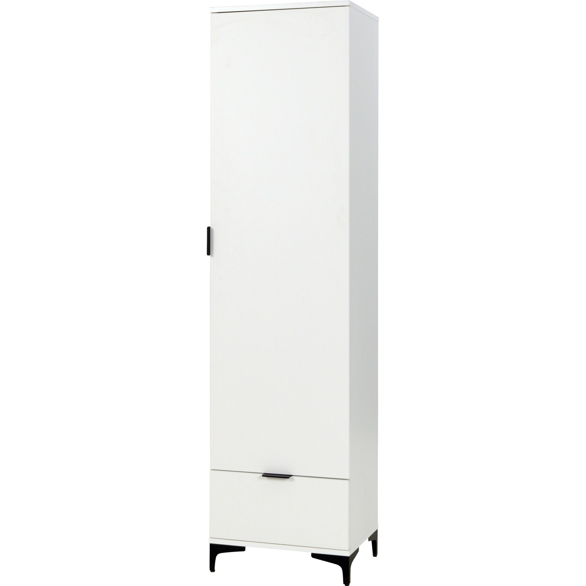 Szafa 500 1D1S Len 06 Biały Mat Lena Biała Meblomax Biały