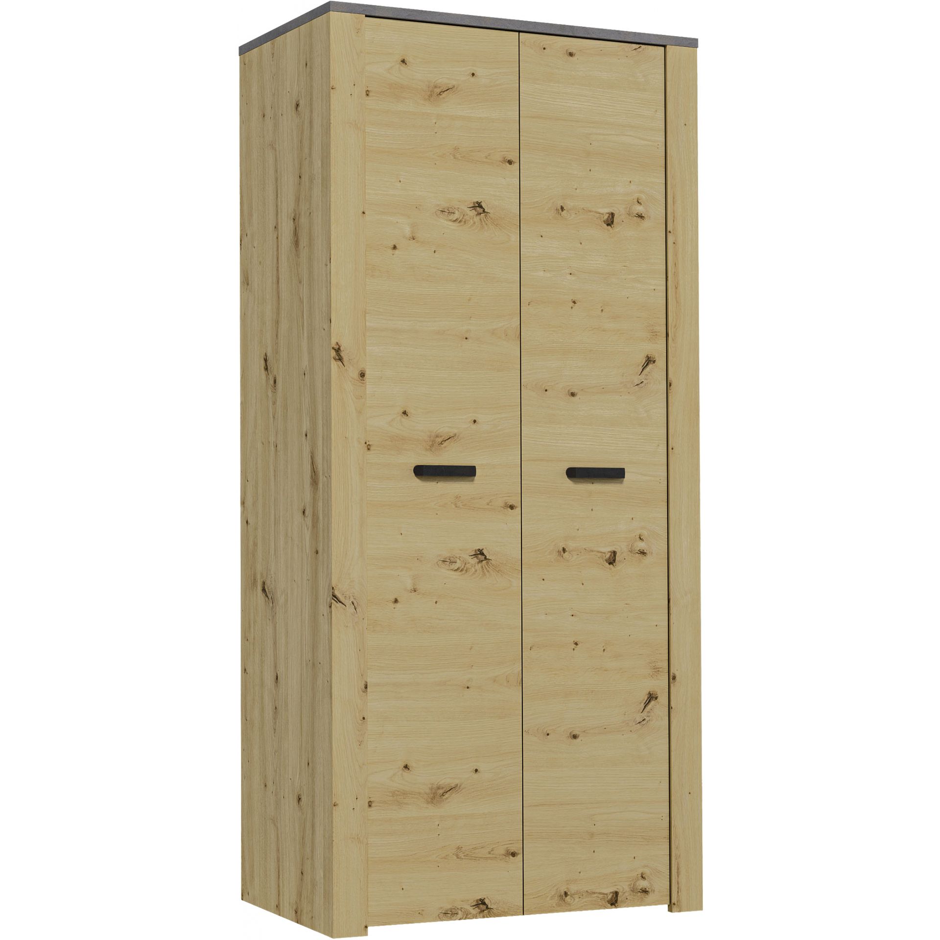 Szafa S2D XL Gała Meble Dąb Artisan, Smooth Grey