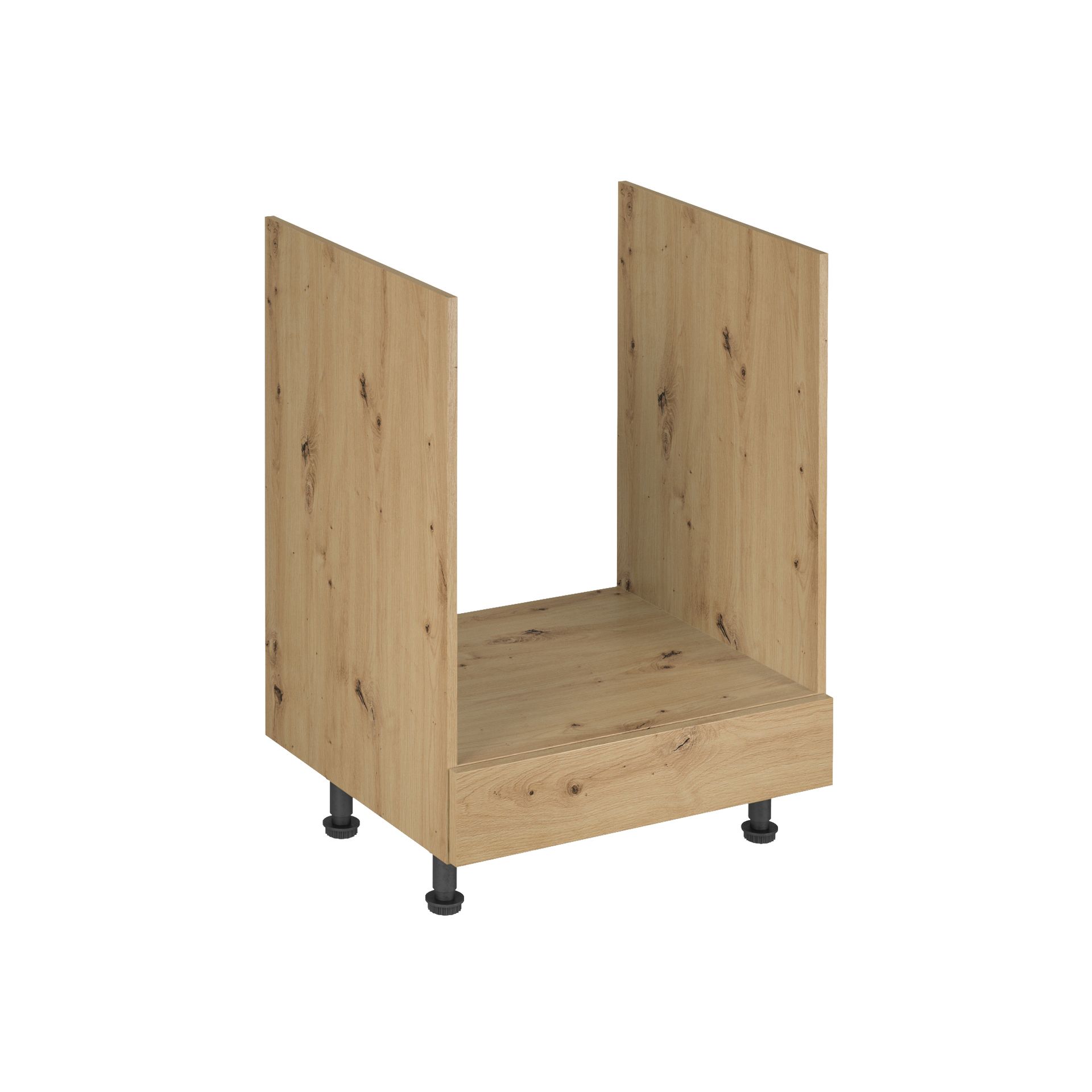 Szafka Dolna Pod Zabudowę Piekarnika D60ZK Langen Gała Meble Grey Mat, Metal Czarny
