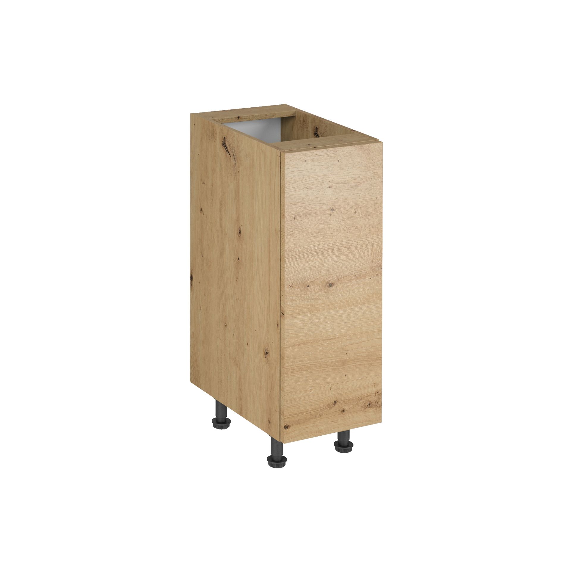 Szafka Dolna Stojąca 1 Drzwi D30-P/L Langen Gała Meble Grey Mat, Metal Czarny