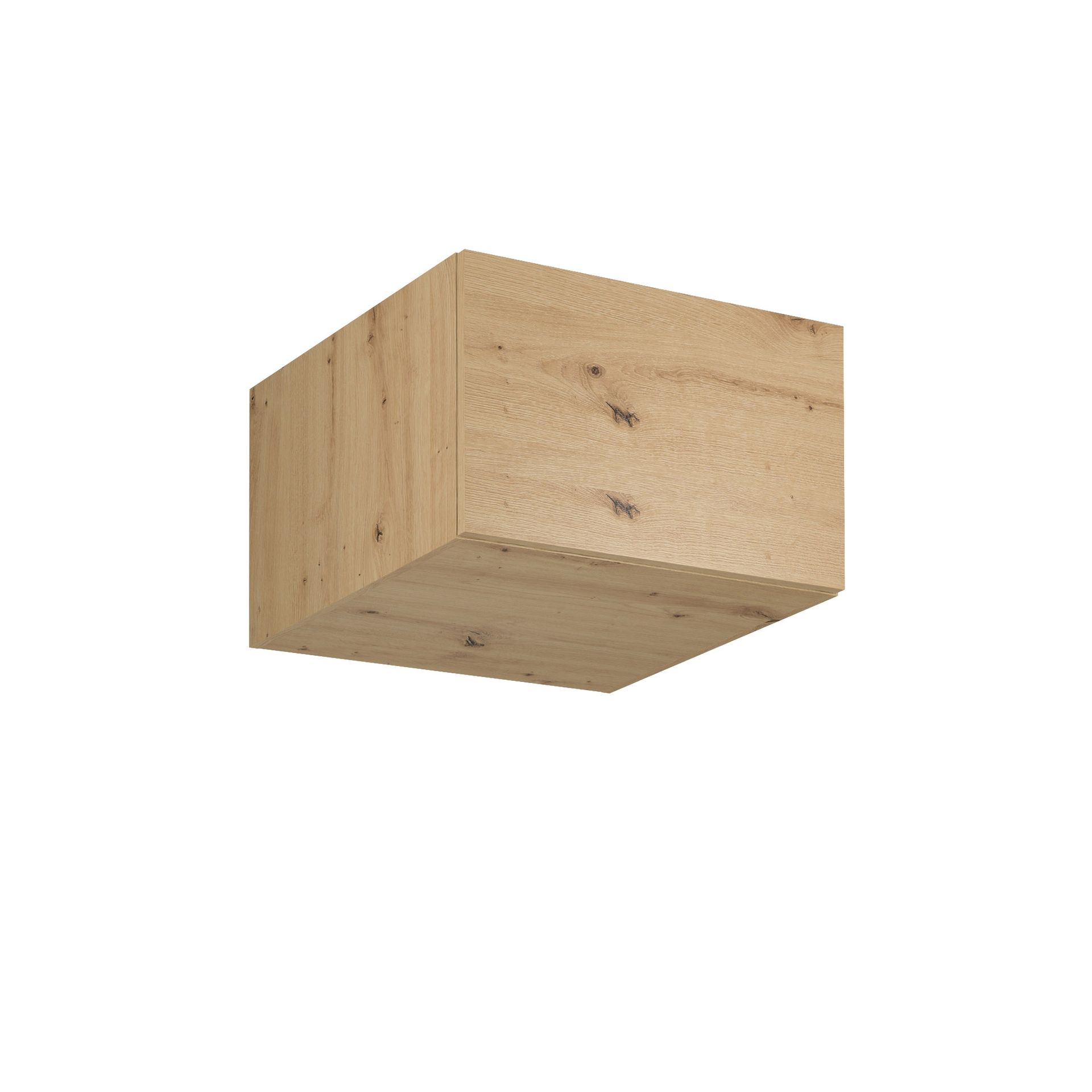 Szafka Górna Wisząca Nadstawka 1 Drzwi N60 Langen Gała Meble Beige Mat, Metal Czarny