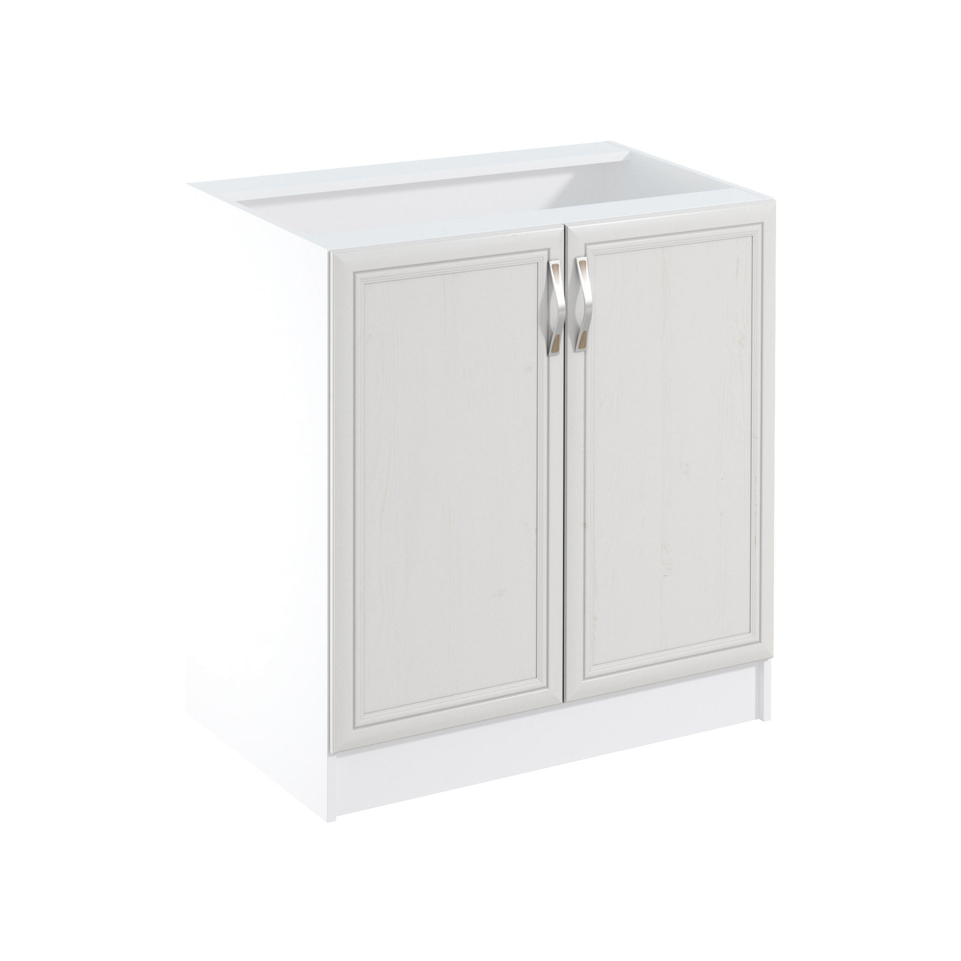 Szafka Dolna Stojąca 2 Drzwi D80 Sycylia White Gała Meble Sosna Andersen, Biały