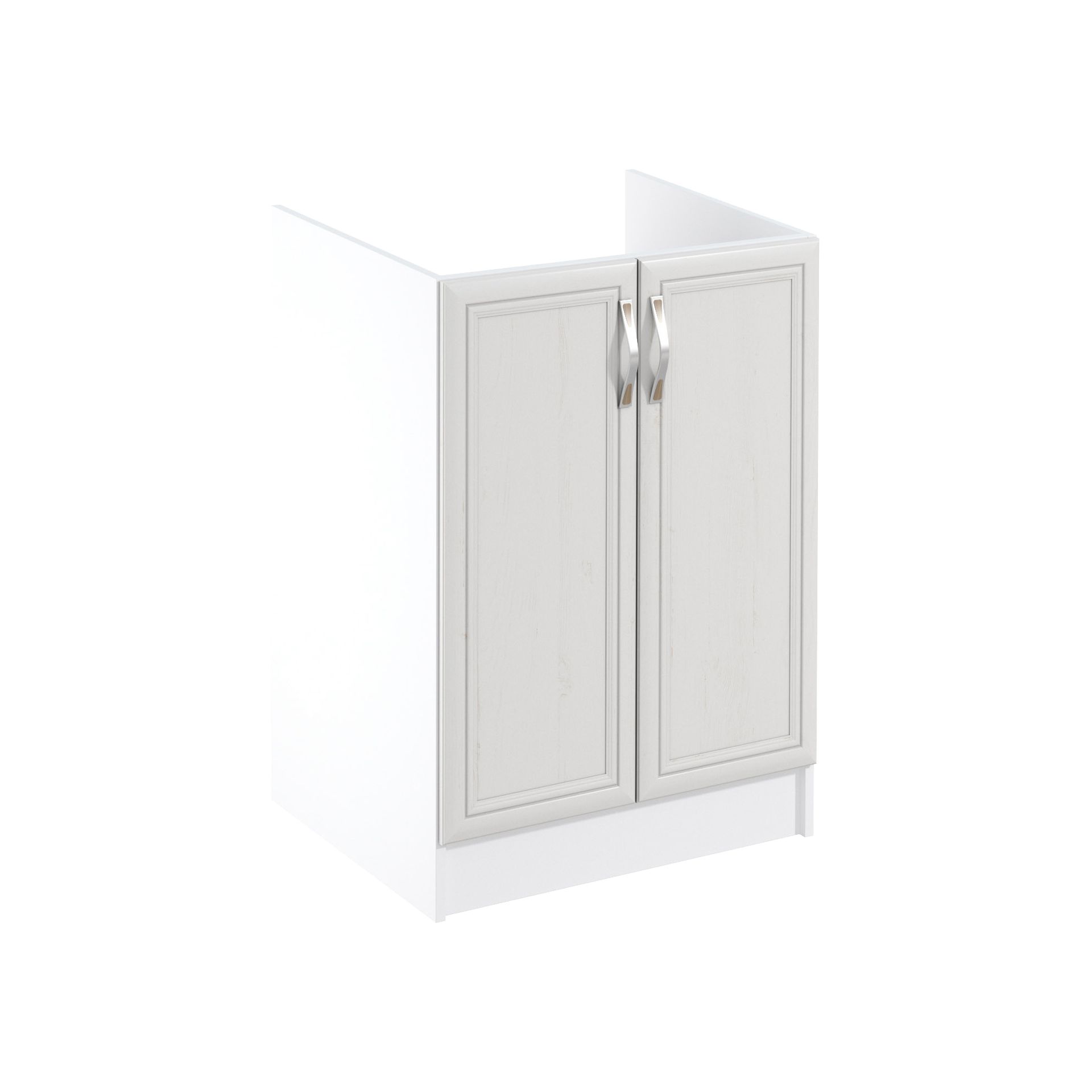 Szafka Dolna Stojąca Pod Zlewozmywak 2 Drzwi D60Z Sycylia White Gała Meble Sosna Andersen, Biały