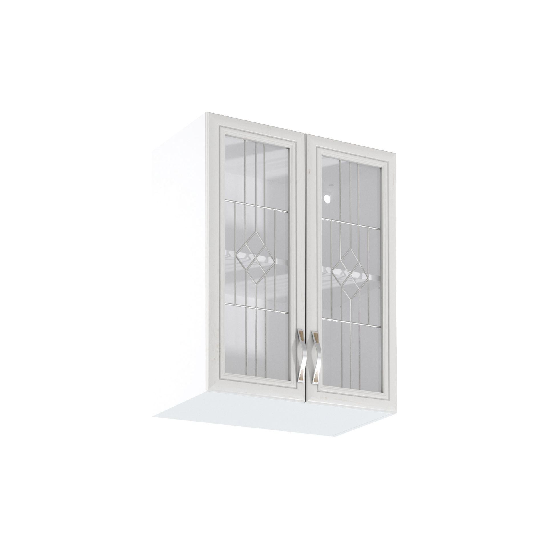 Szafka Górna Wisząca z Witryną 2 Drzwi G60S Sycylia White Gała Meble Sosna Andersen, Biały