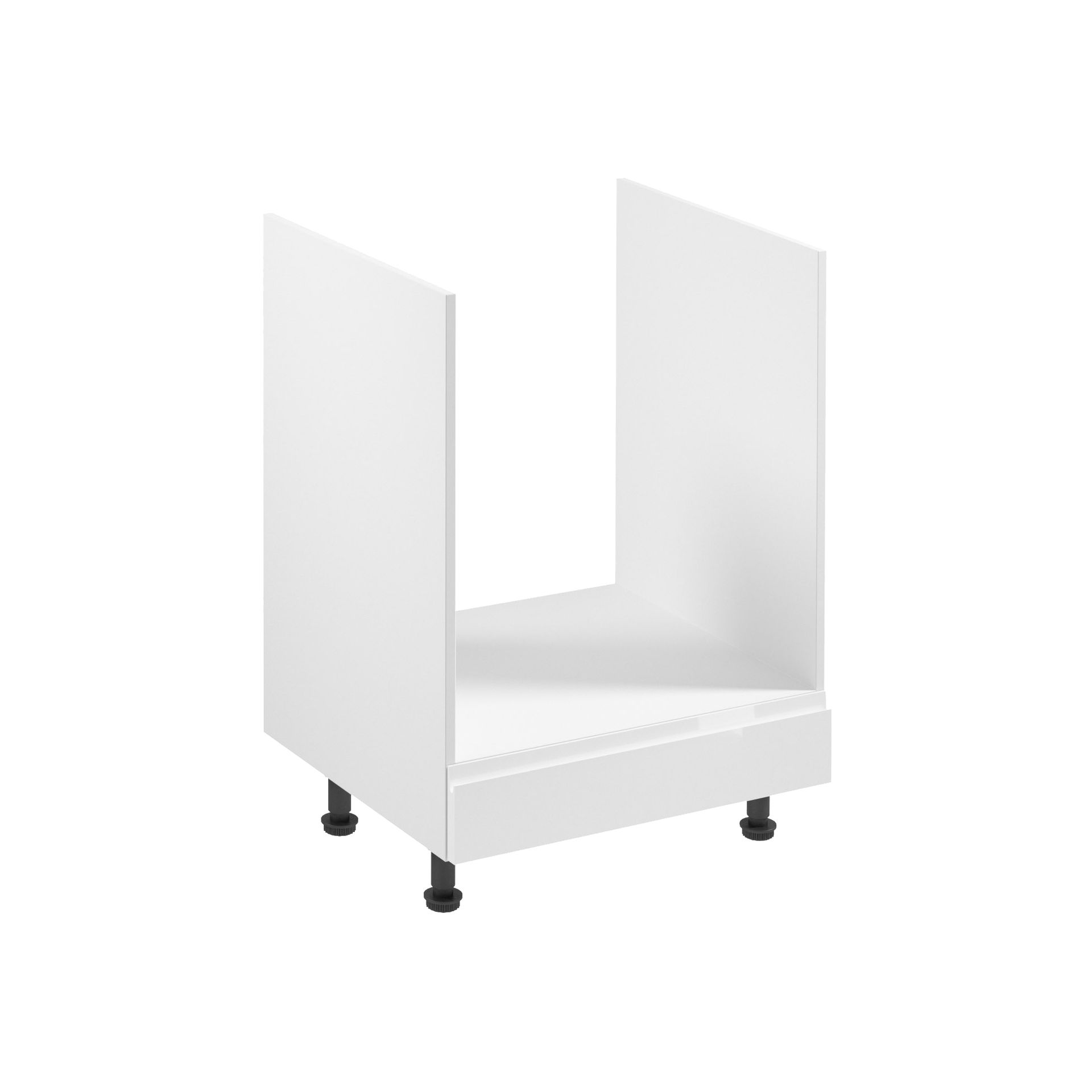 Szafka Dolna Pod Zabudowę Piekarnika D60ZK Aspen Gała Meble White Połysk