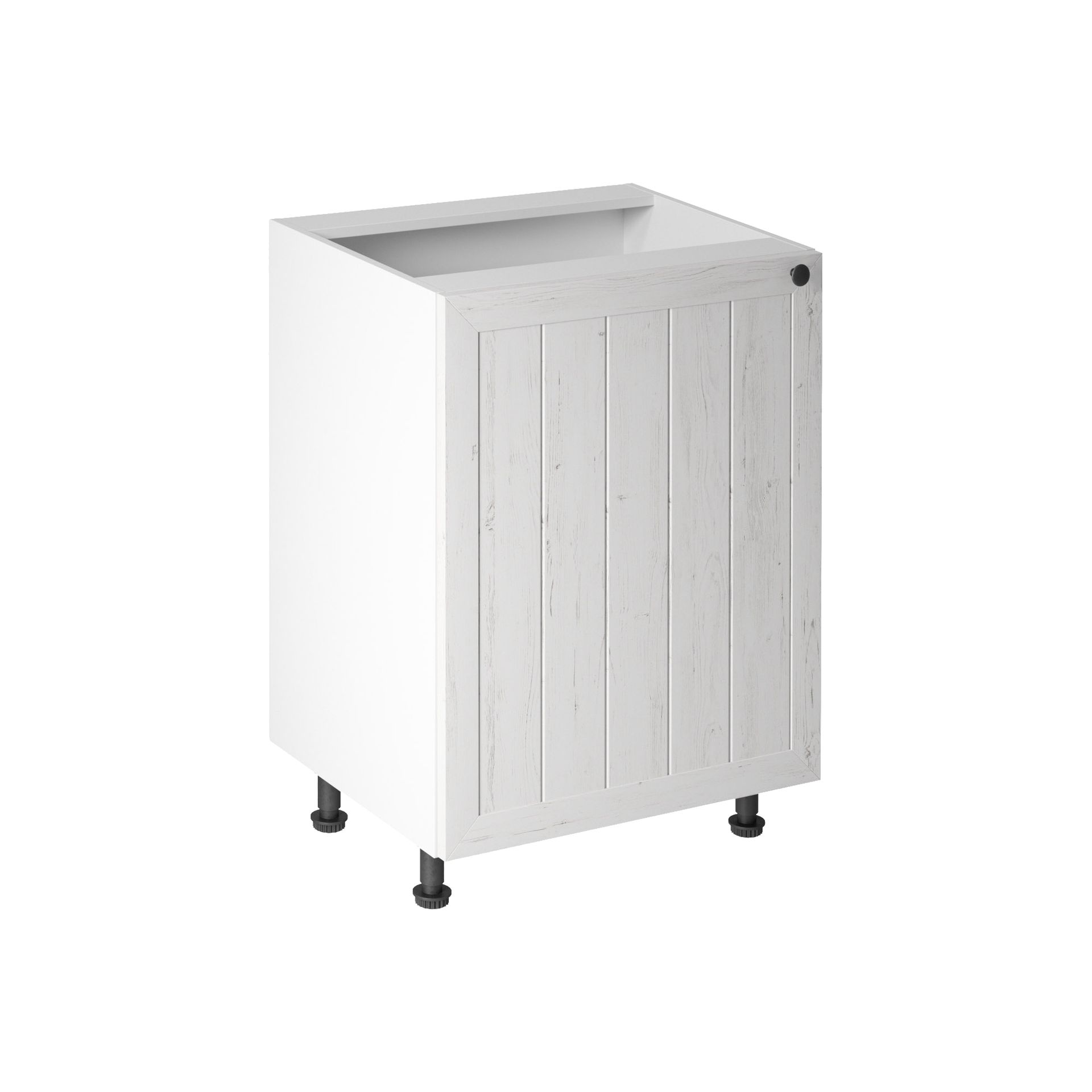 Szafka Dolna Stojąca 1 Drzwi D60 Lewa Prowansja Gała Meble Sosna Andersen, Biały