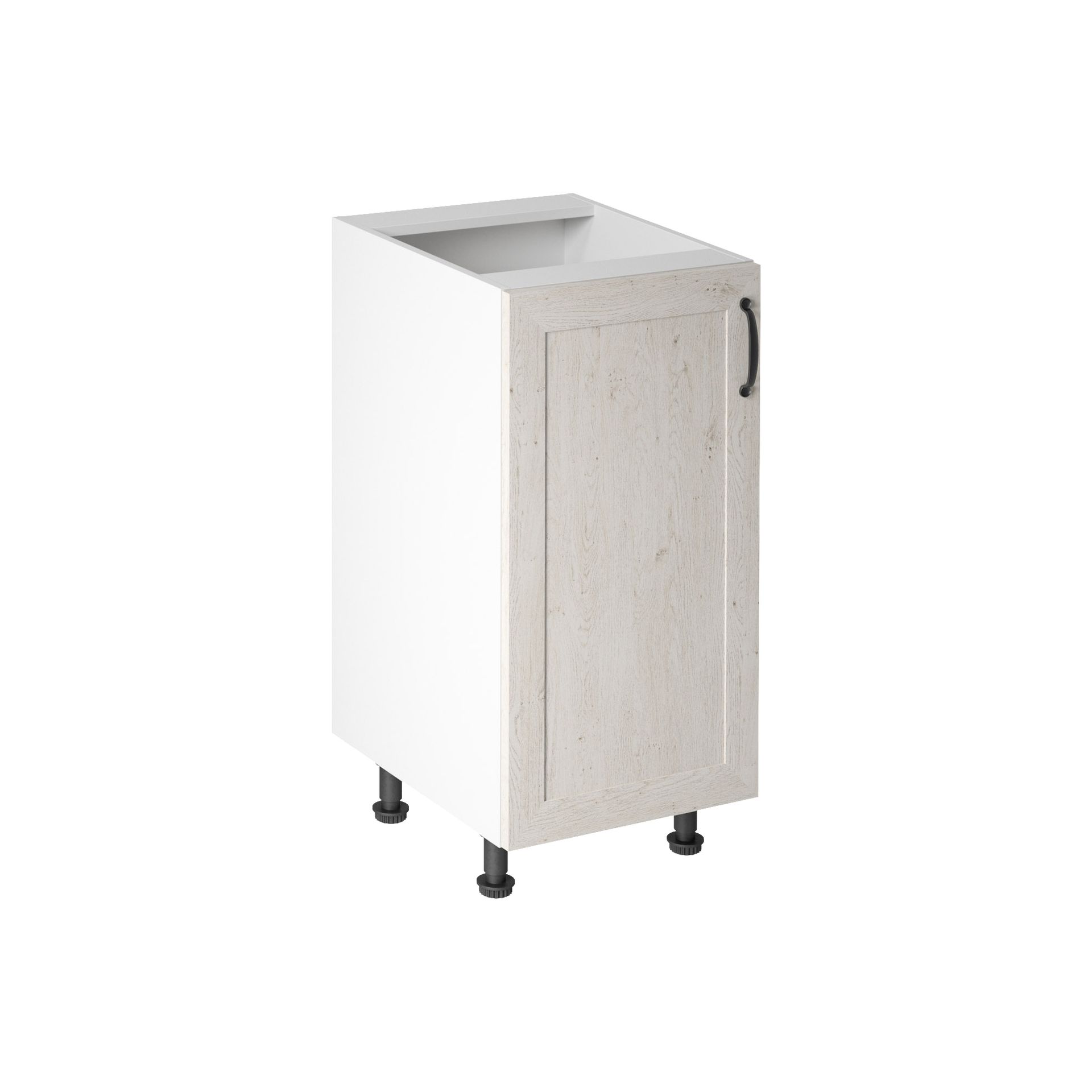 Szafka Dolna Stojąca 1 Drzwi D40 Lewa Royal Gała Meble Sosna Nordycka, Biały