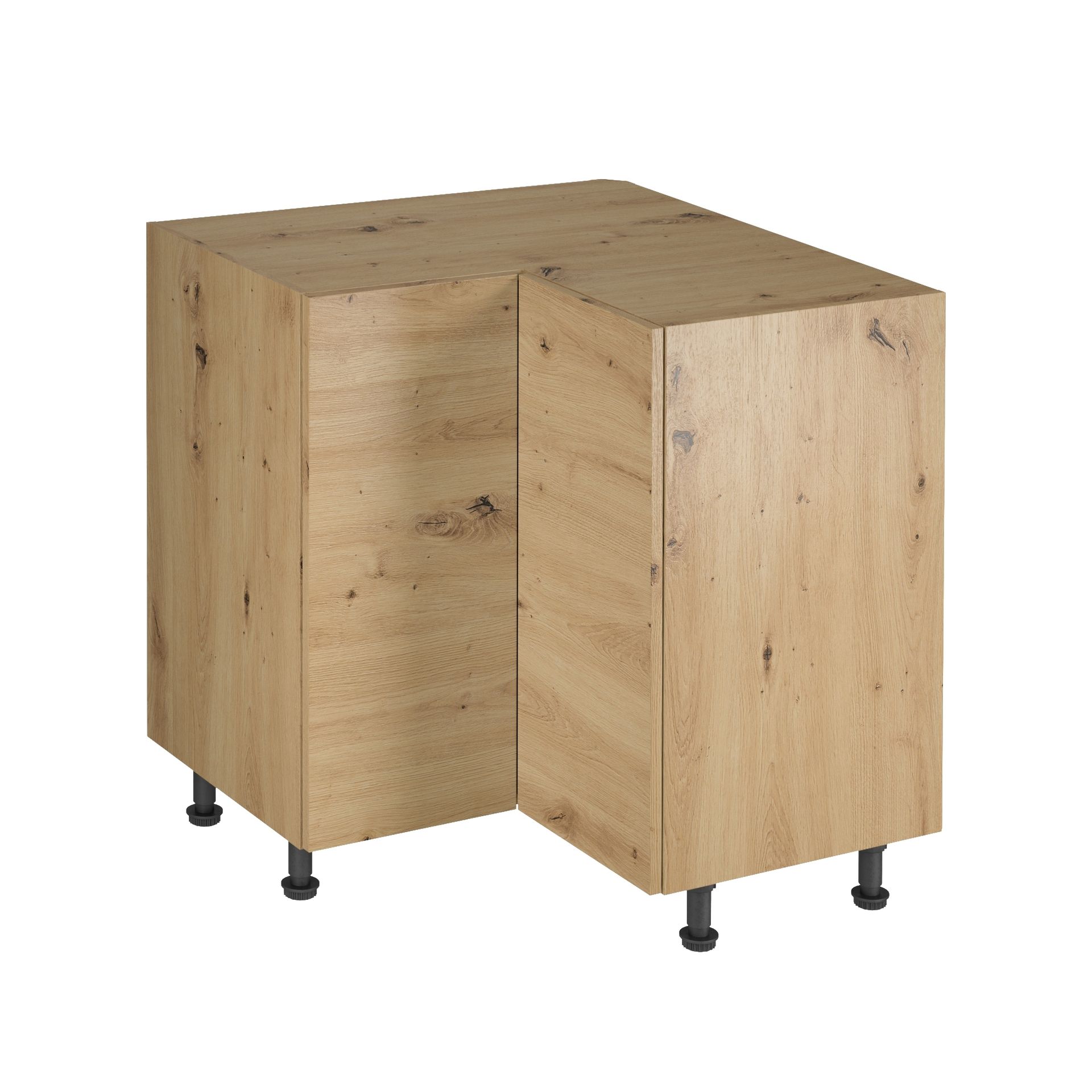 Szafka Dolna Stojąca Narożna 2 Drzwi D90N Langen Gała Meble Beige Mat, Brak - System Push to Open