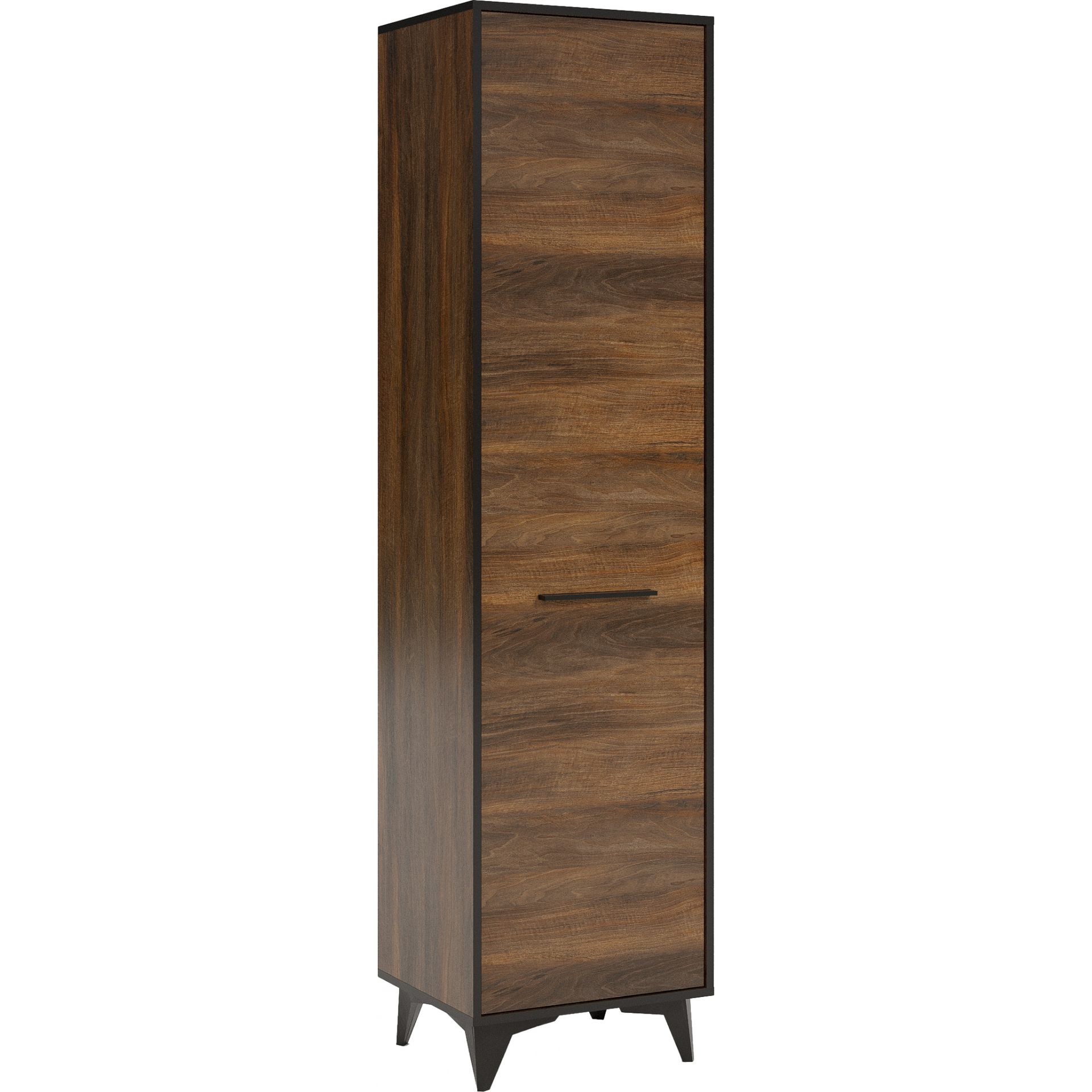 Bieliźniarka S1D Frida Walnut Gała Meble Shirin Walnut, Shirin Walnut, Czarny