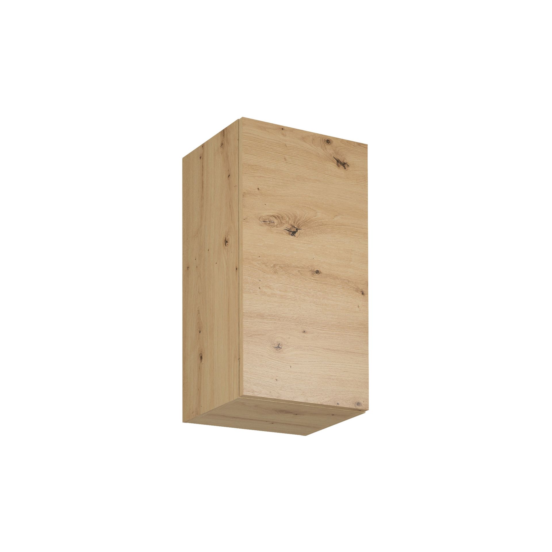 Szafka Górna Wisząca 1 Drzwi G40-P/L Langen Gała Meble Dąb Artisan, Metal Czarny