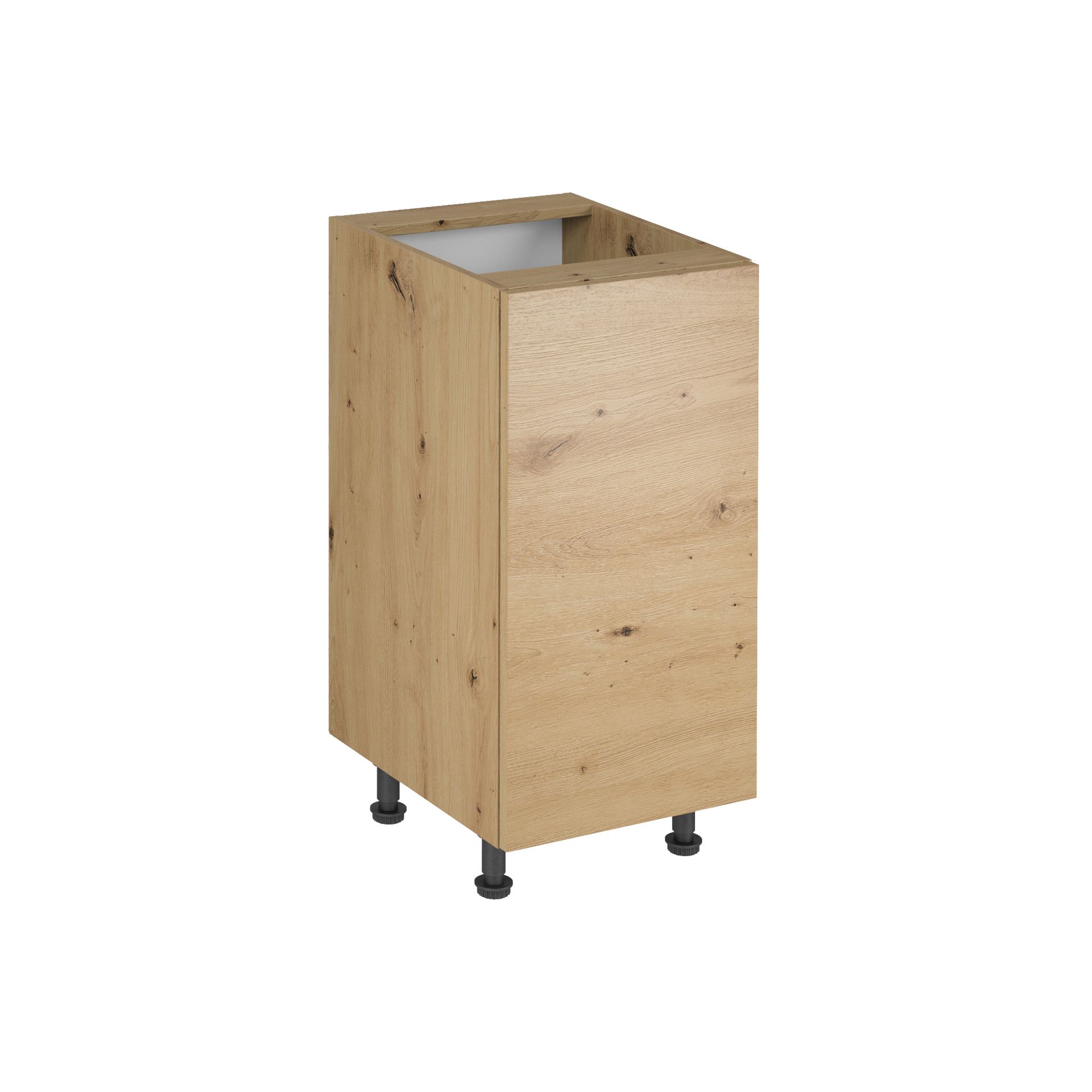 Szafka Dolna Stojąca 1 Drzwi D40-P/L Langen Gała Meble Dąb Artisan, Metal Czarny