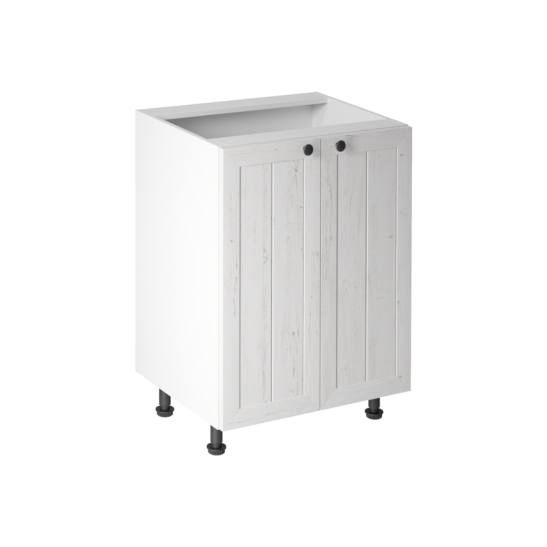 Szafka Dolna Stojąca 2 Drzwi D60 Prowansja Gała Meble Sosna Andersen, Biały