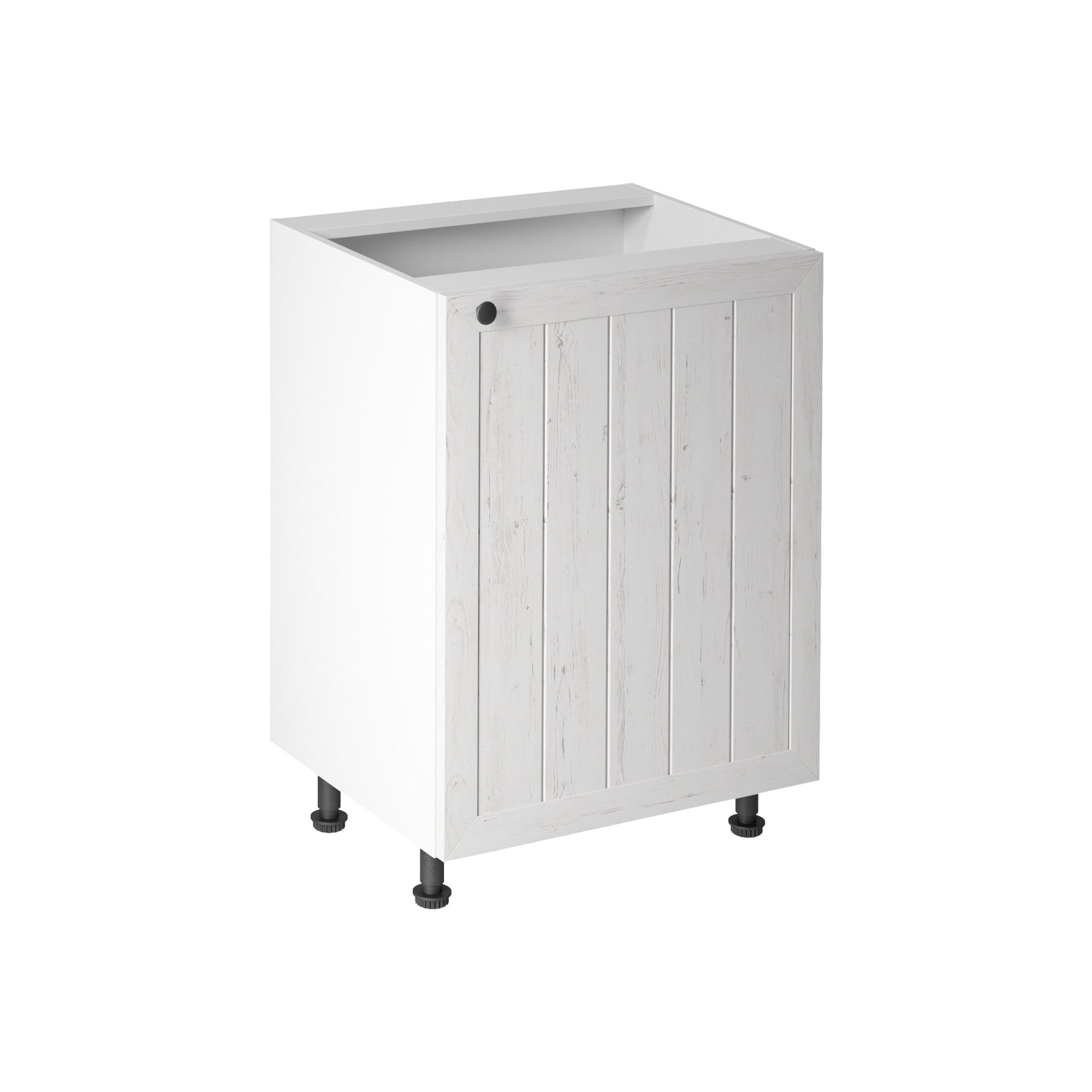 Szafka Dolna Stojąca 1 Drzwi D60 Prawa Prowansja Gała Meble Sosna Andersen, Biały