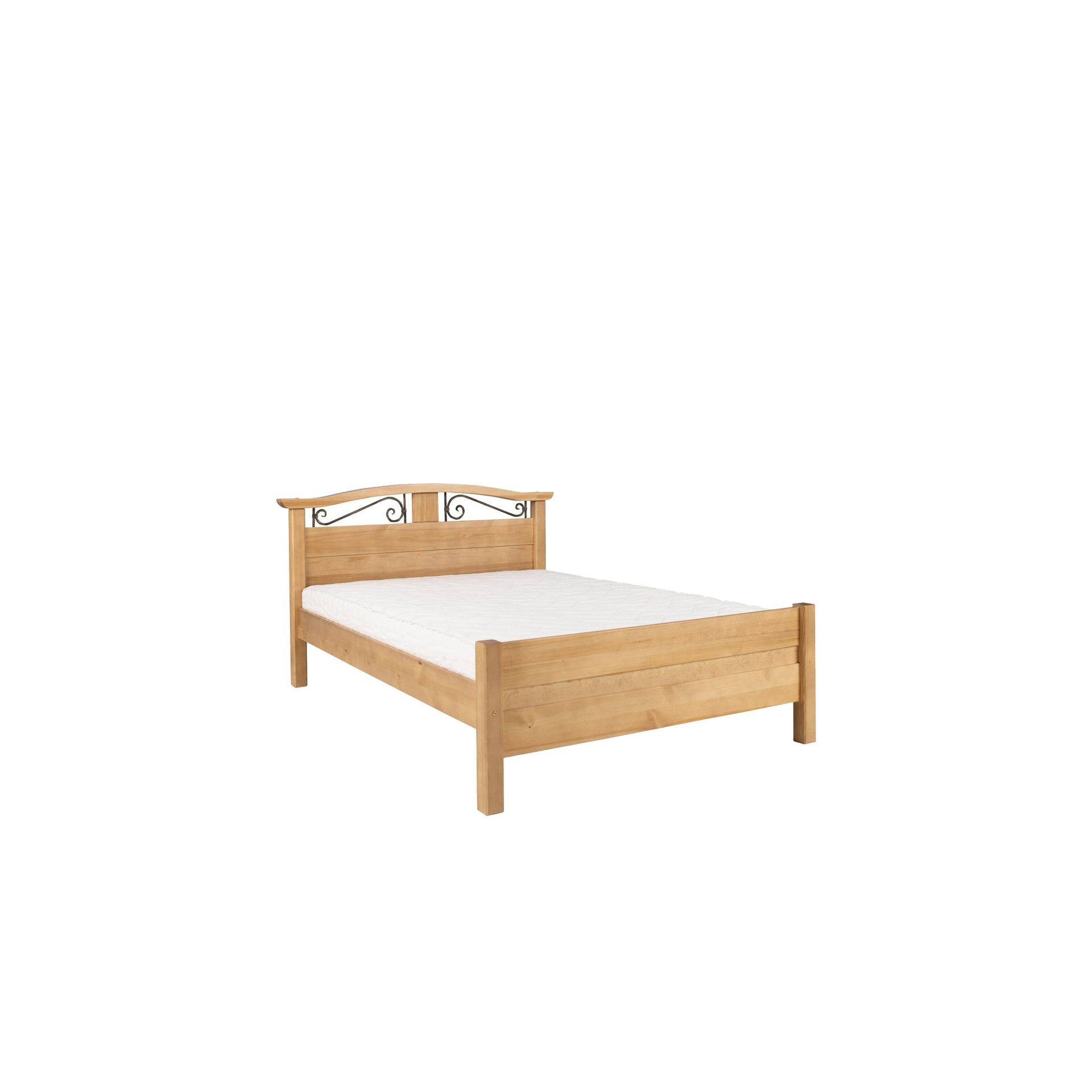 Łóżko Drewniane Sosnowe Korfu Nowy Model 160 x 200 Meble Doktór Bejca Brązowy