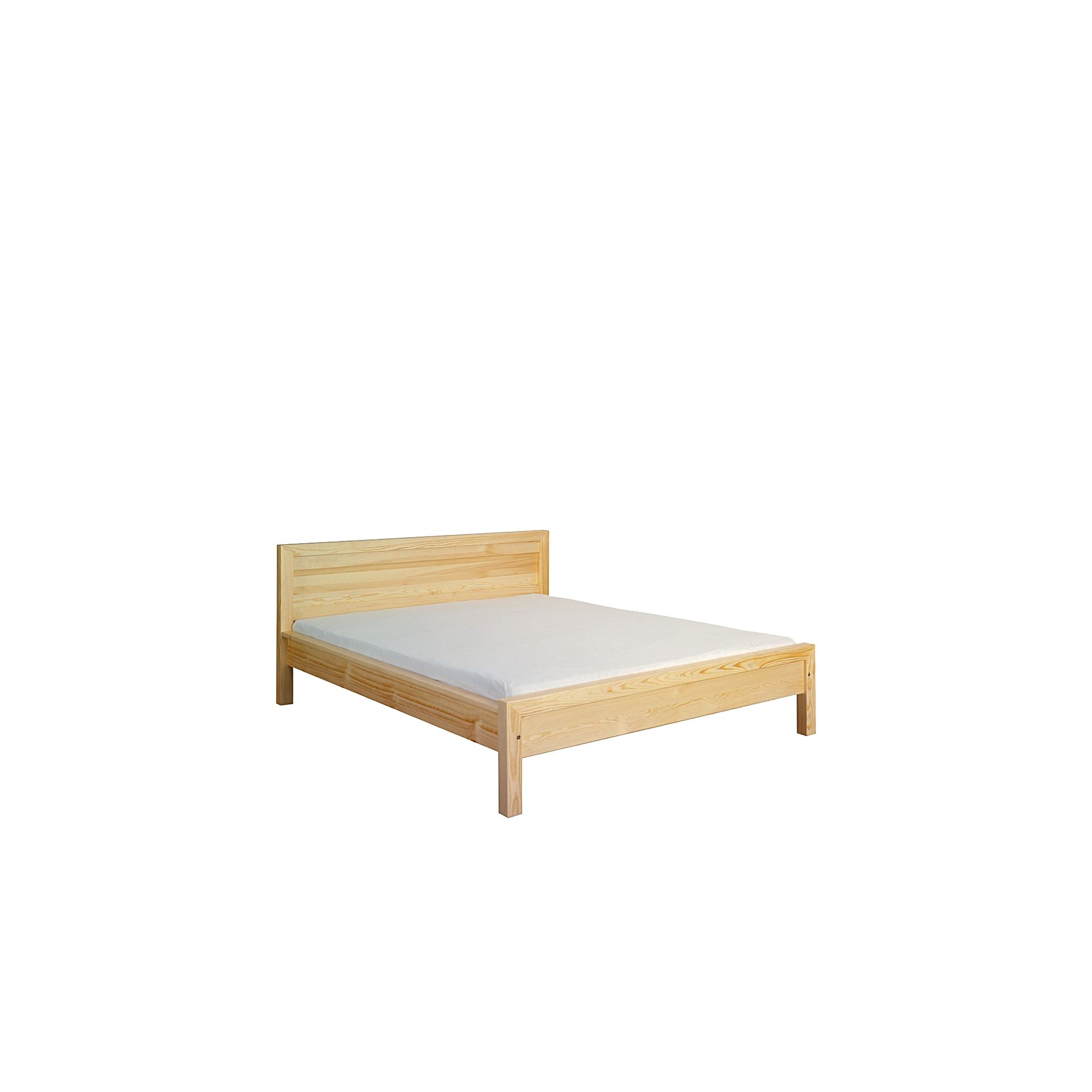 Łóżko Drewniane Sosnowe Prestige 140 x 200 Meble Doktór Bejca Brązowy