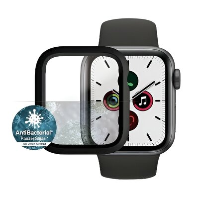 Apple Szkło ochronne PanzerGlass Full Protection na Watch 4/5/6/SE 40mm s rámečkem 3640) Czarne