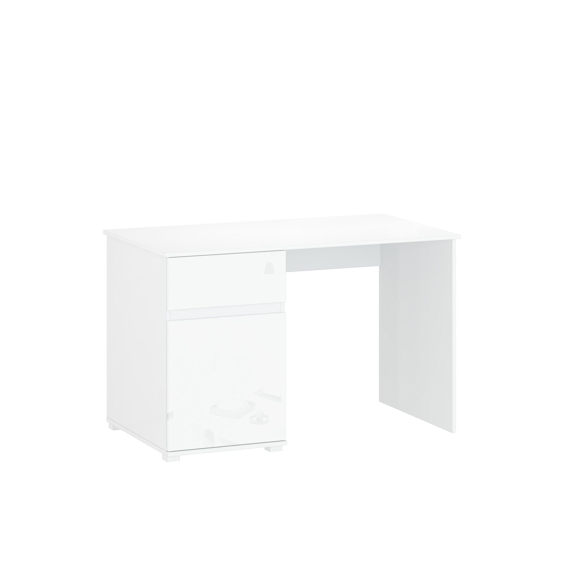 Biurko 1D1S/120 Lingo Mebel Bos Biały