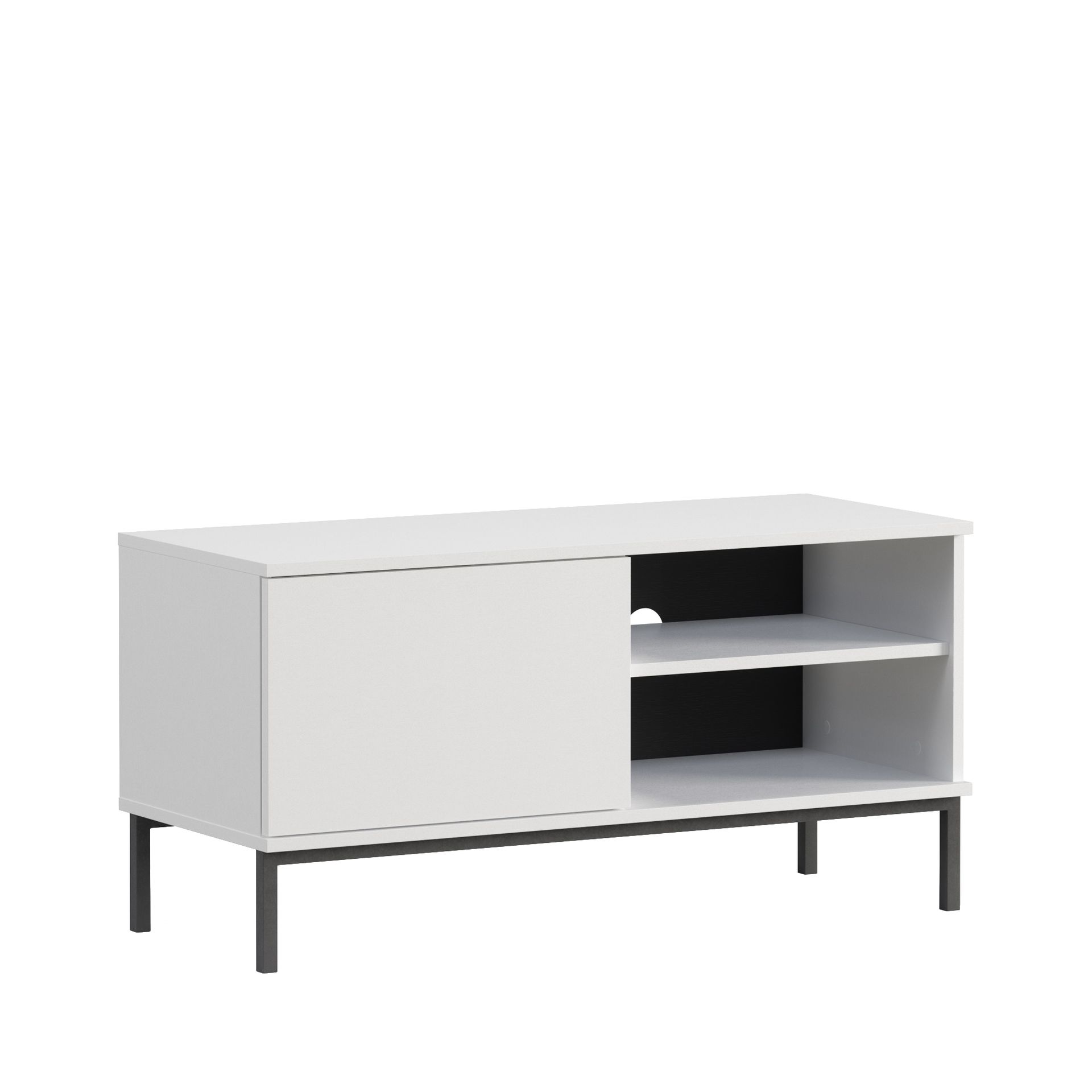 Szafka RTV 1D QT-04 Querty GIB Meble Czarny Mat