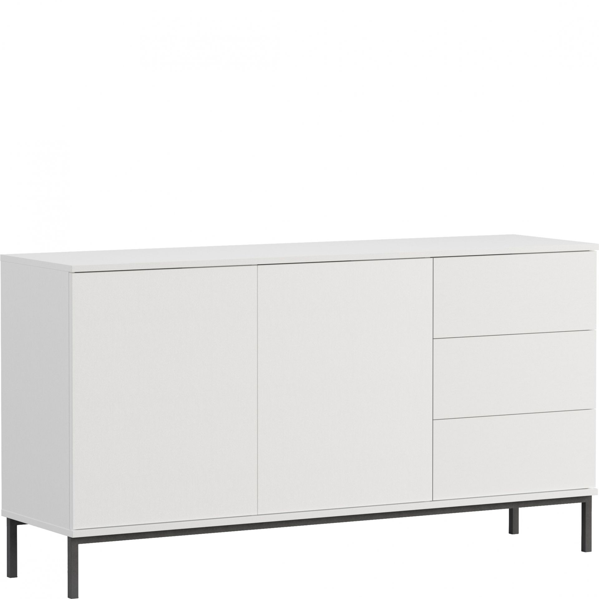 Komoda 2D3SZ QT-01 Querty GIB Meble Czarny Mat