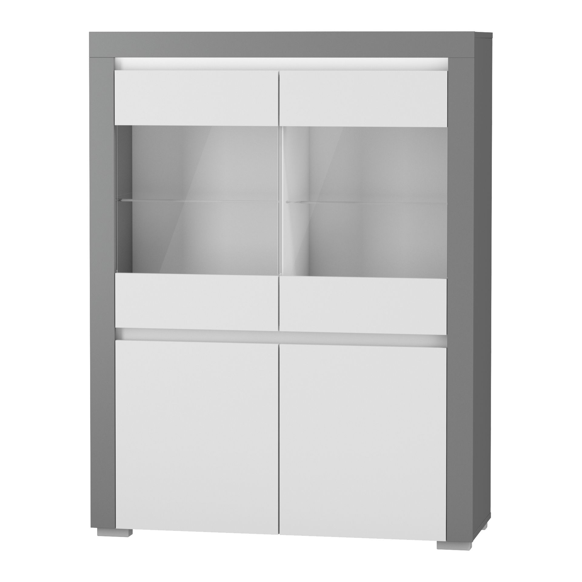 Kredens ABW-1 Alabama Restol Biały, Antracyt