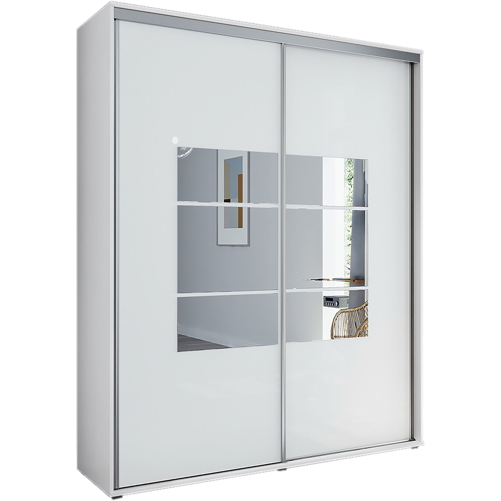 Szafa Przesuwna 150 A2 Skąpski Meble Grafit, Craft Złoty, 215 cm