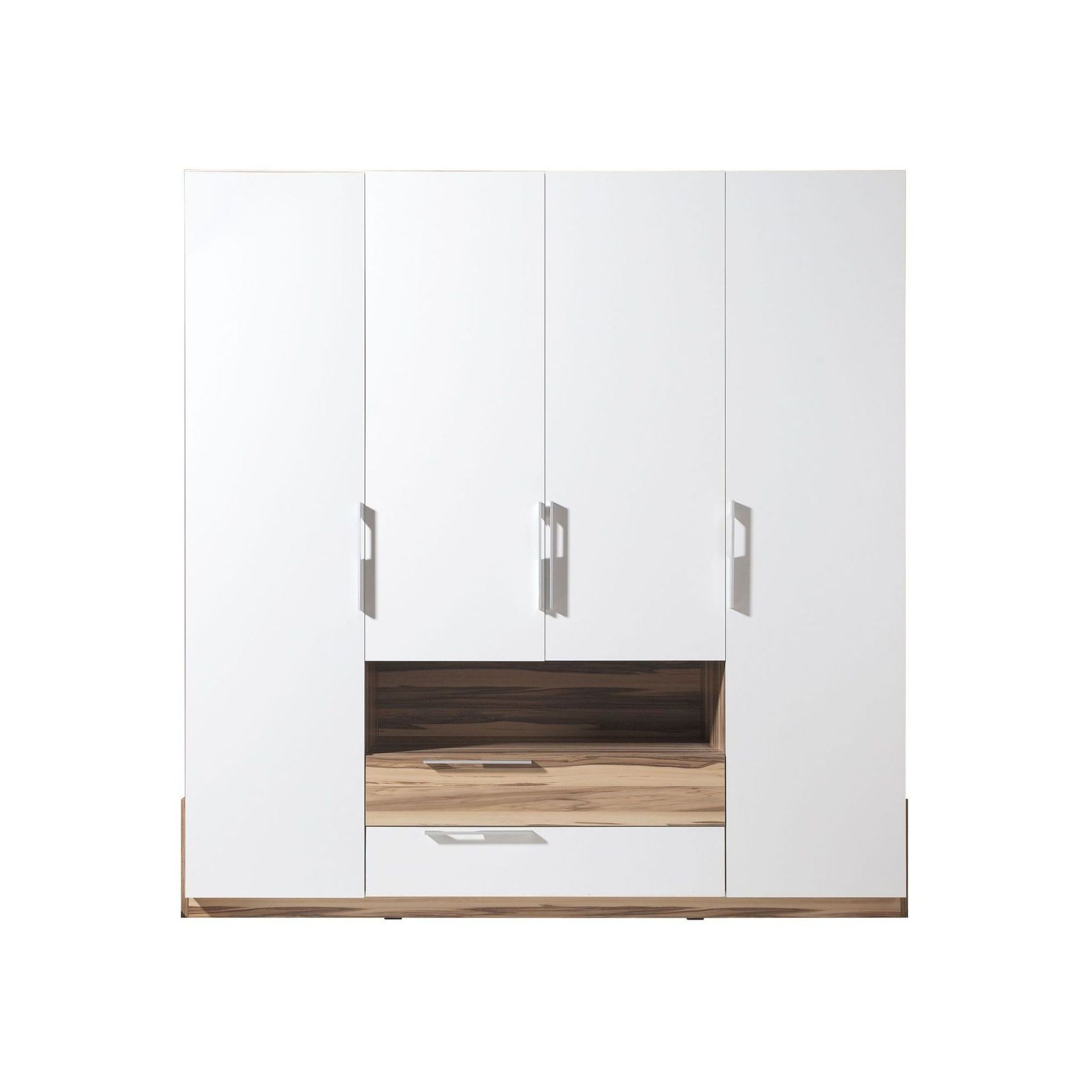 Szafa 4D Morena Meblar Czarny / Orzech Baltimore