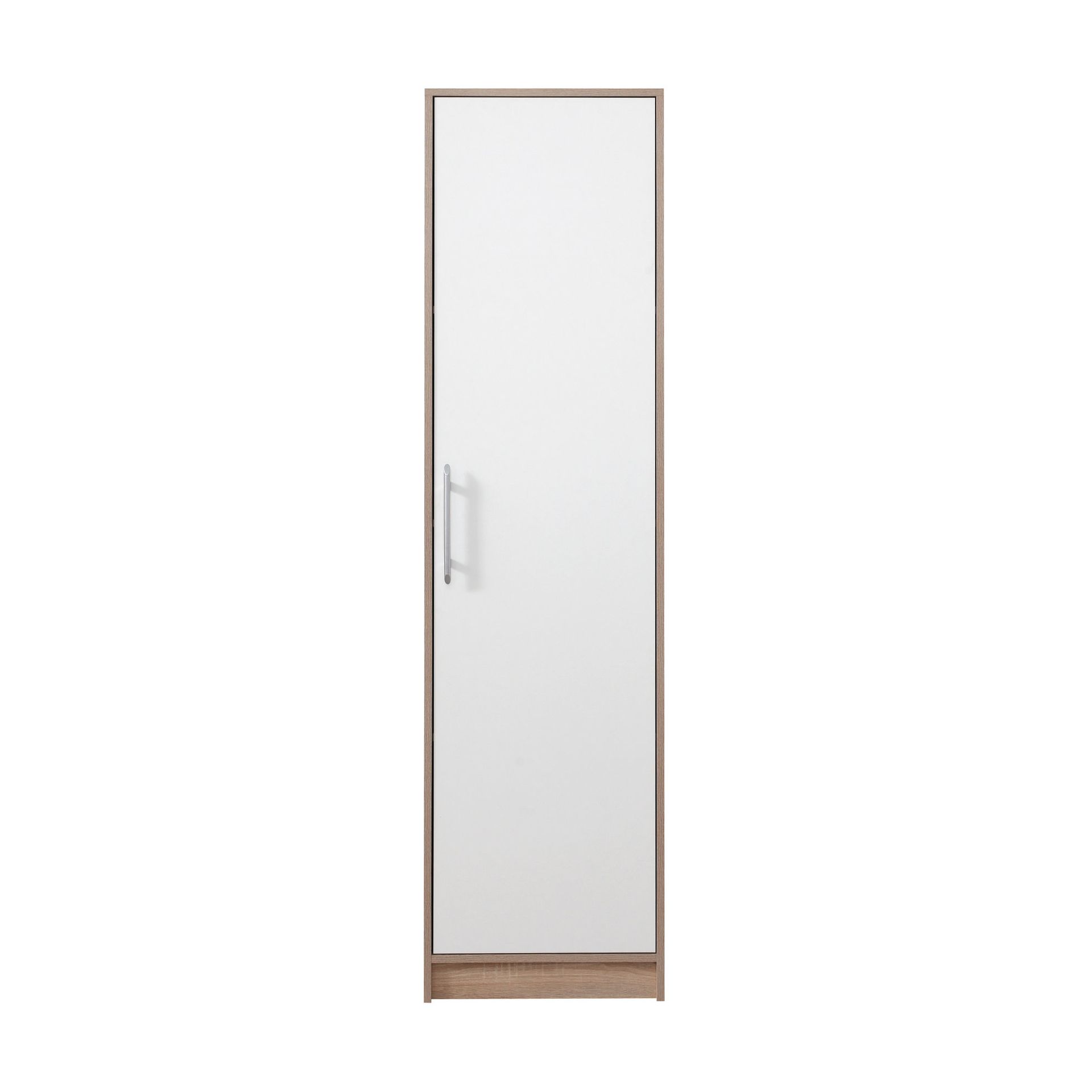 Szafa 50 Biała SR5 Smart Meblar Biały Lux, Dąb Sonoma