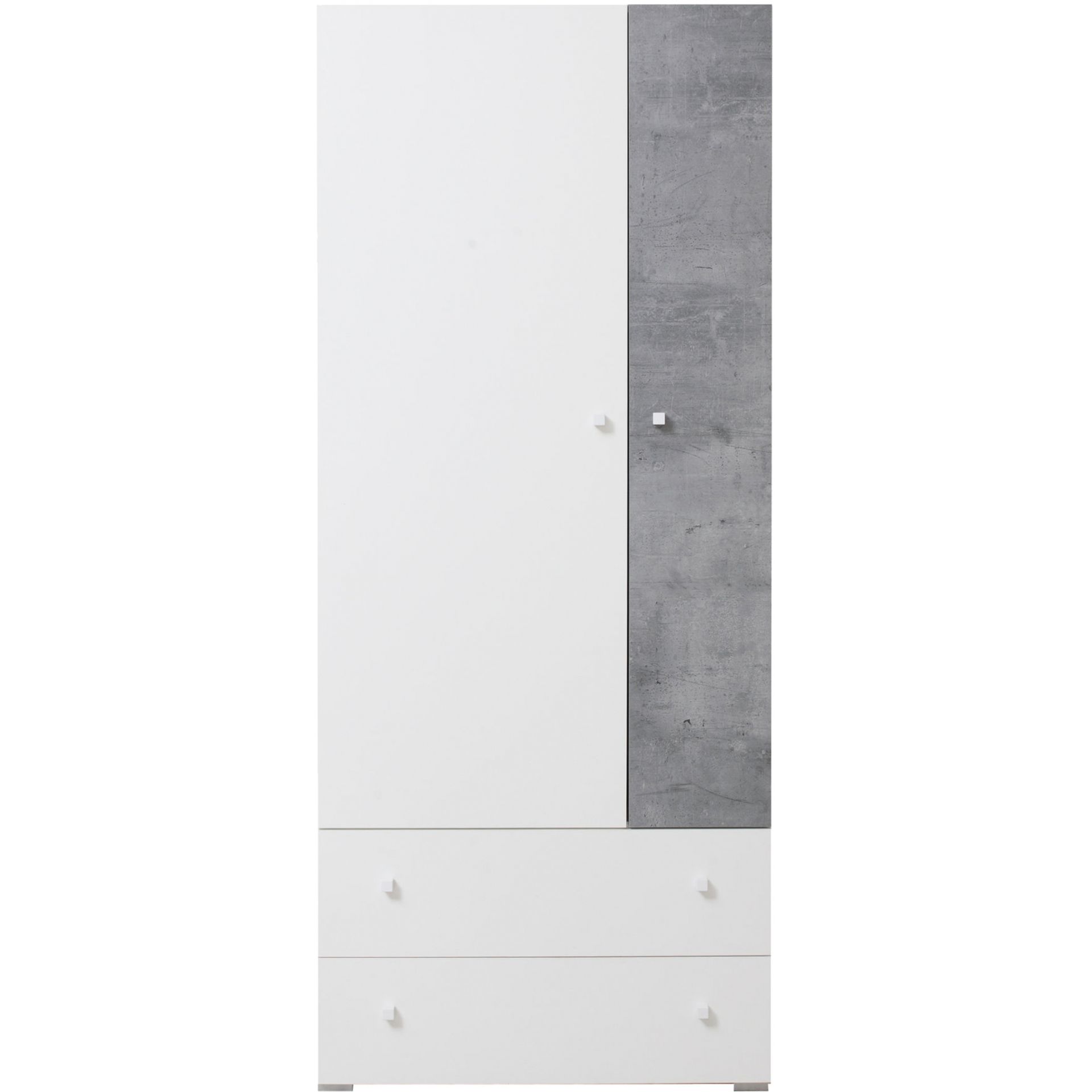 Szafa 2D SI3 Sigma Meblar Beton / Biały Lux / Dąb