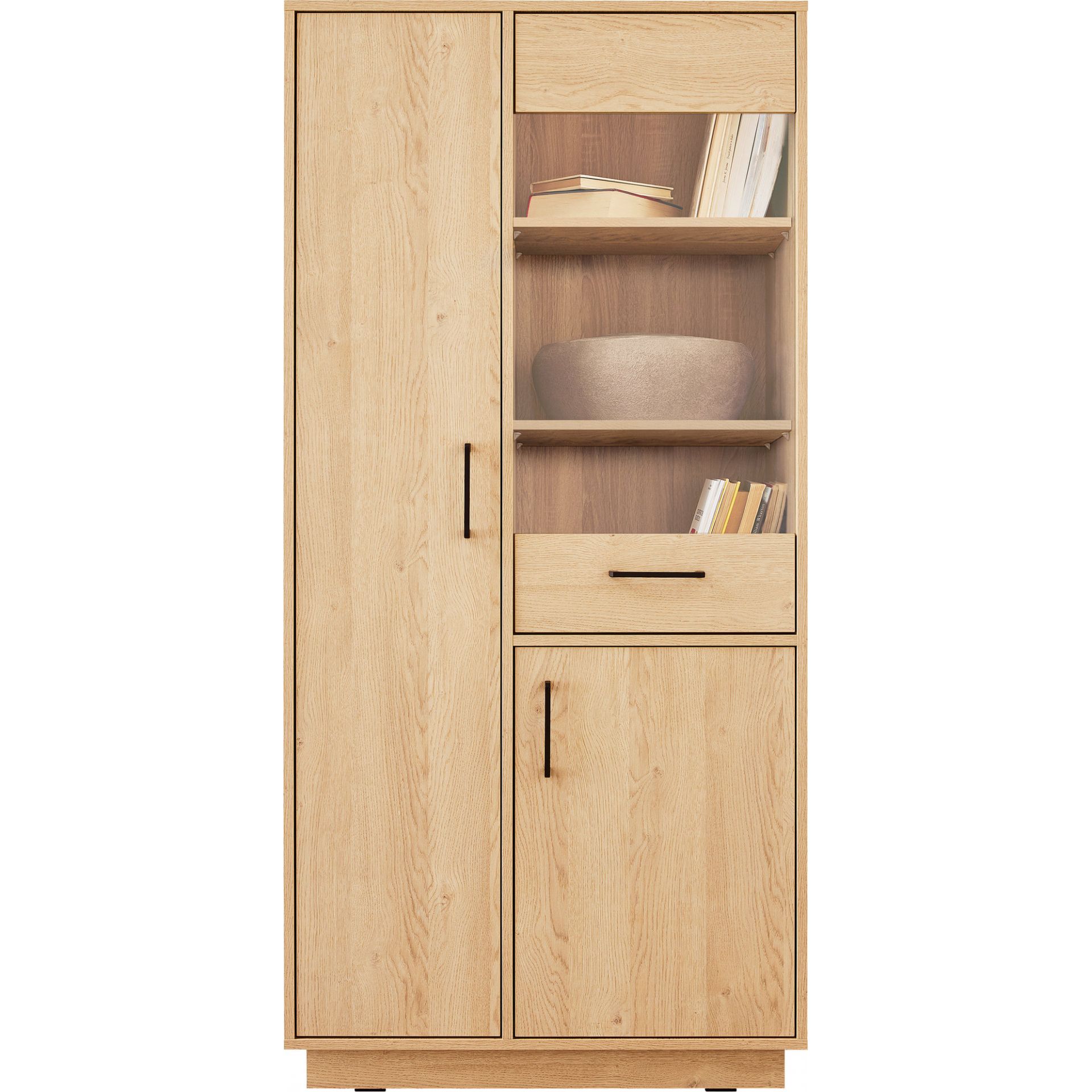 Kredens SN3 Santiago Meblar Dąb Biszkoptowy / Biały Lux