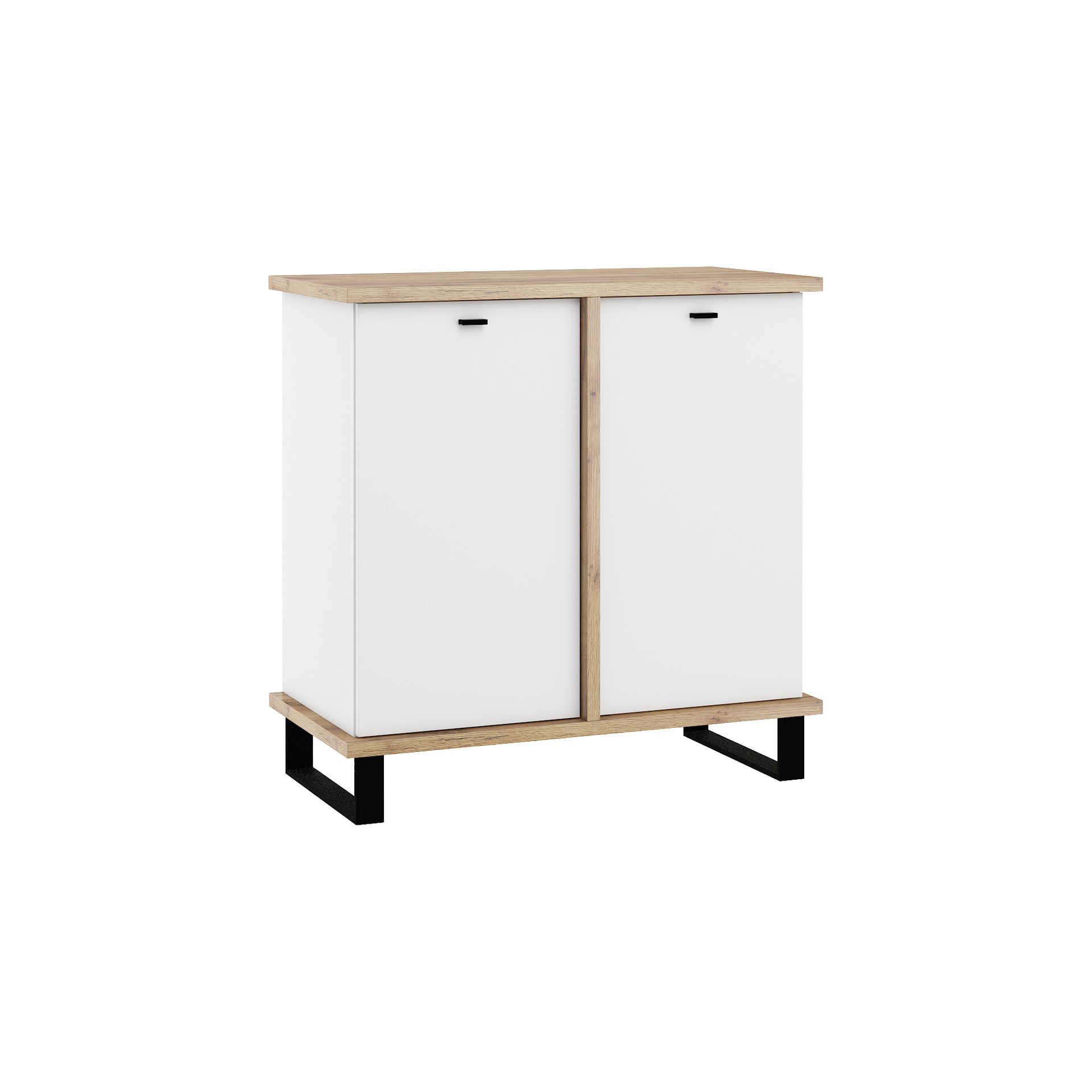 Komoda 2D CRO-05 Cross MebloCross Craft Złoty / Biały Mat