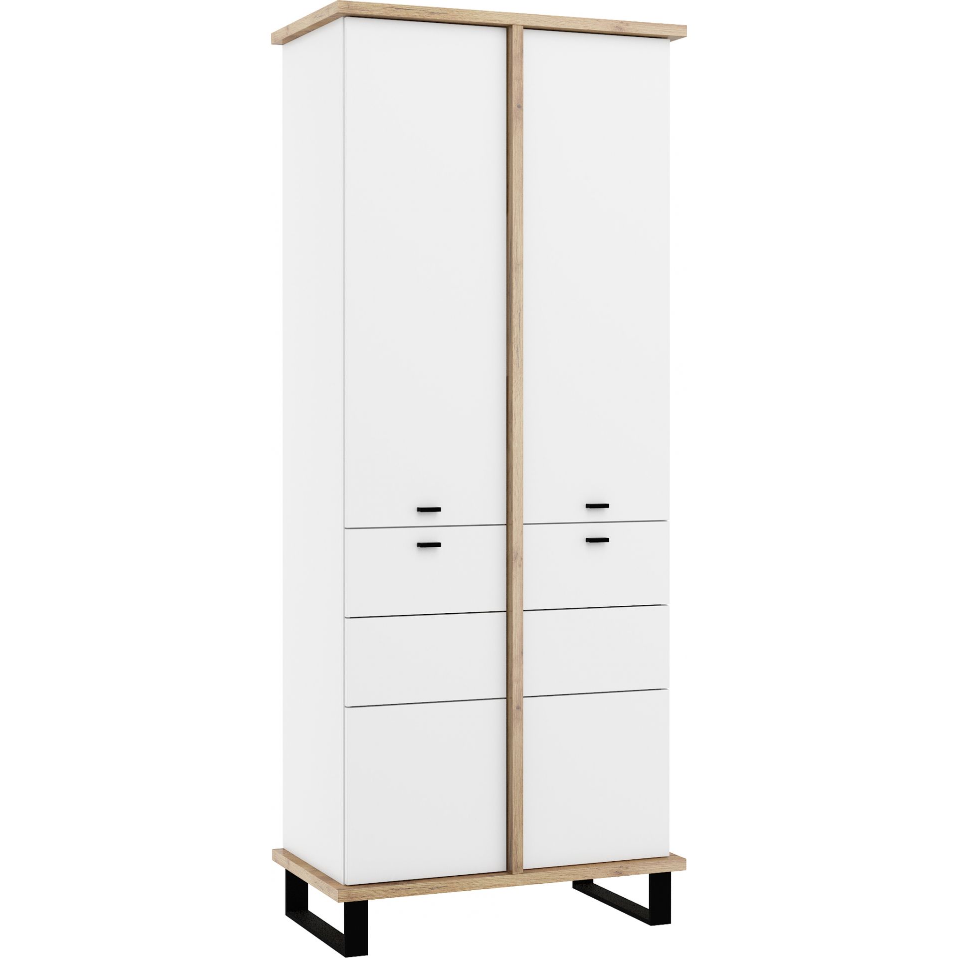 Szafa 4D CRO-01 Cross MebloCross Czarny Mat / Biały Mat
