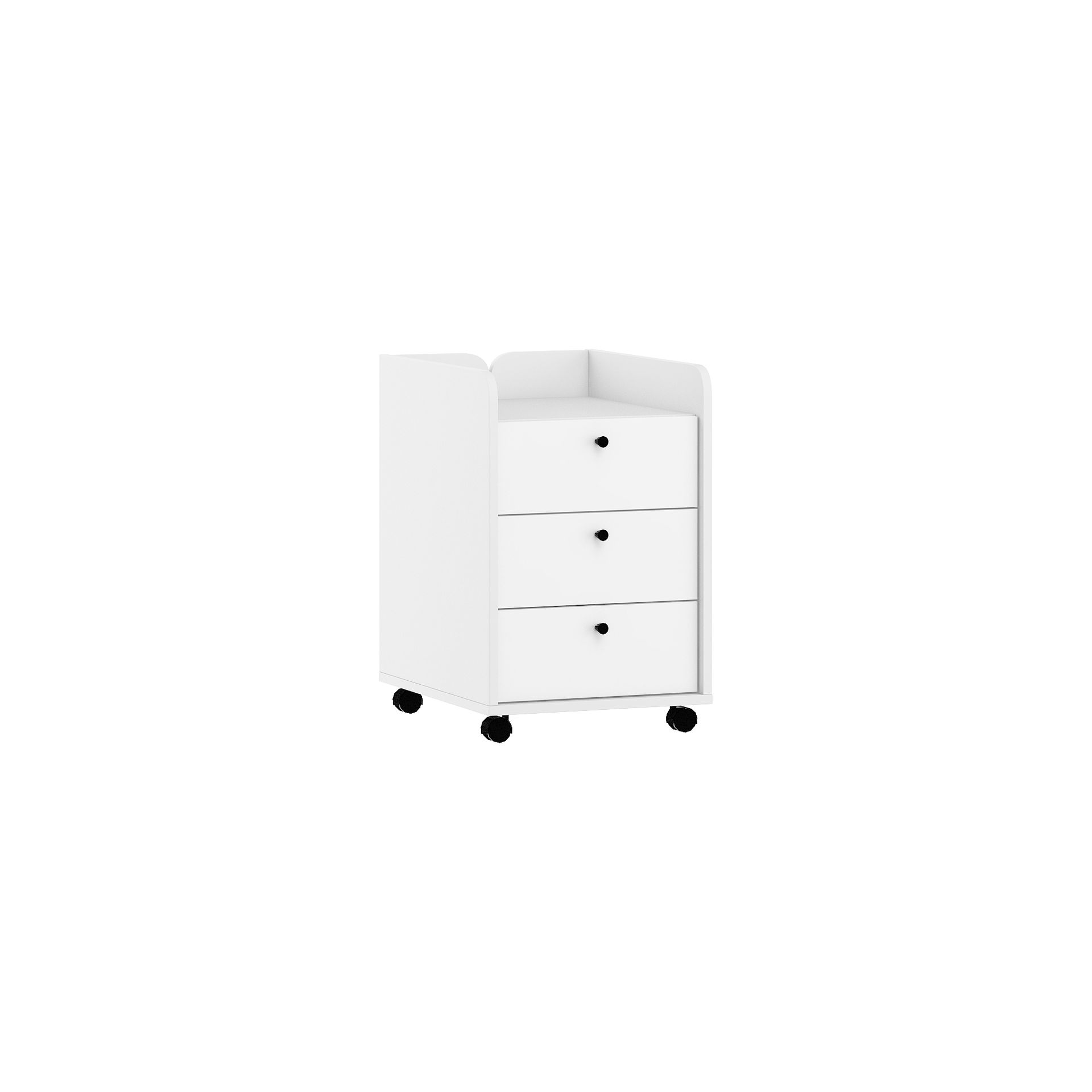Kontener Biurowy 3S DOL-08 Dolce MebloCross Craft Złoty / Biały Połysk