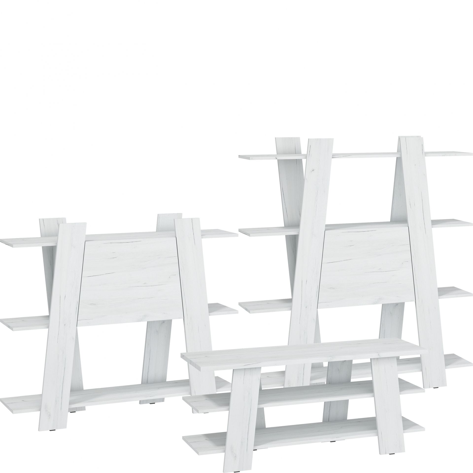 Meblościanka 1 Via MebloCross Craft Biały