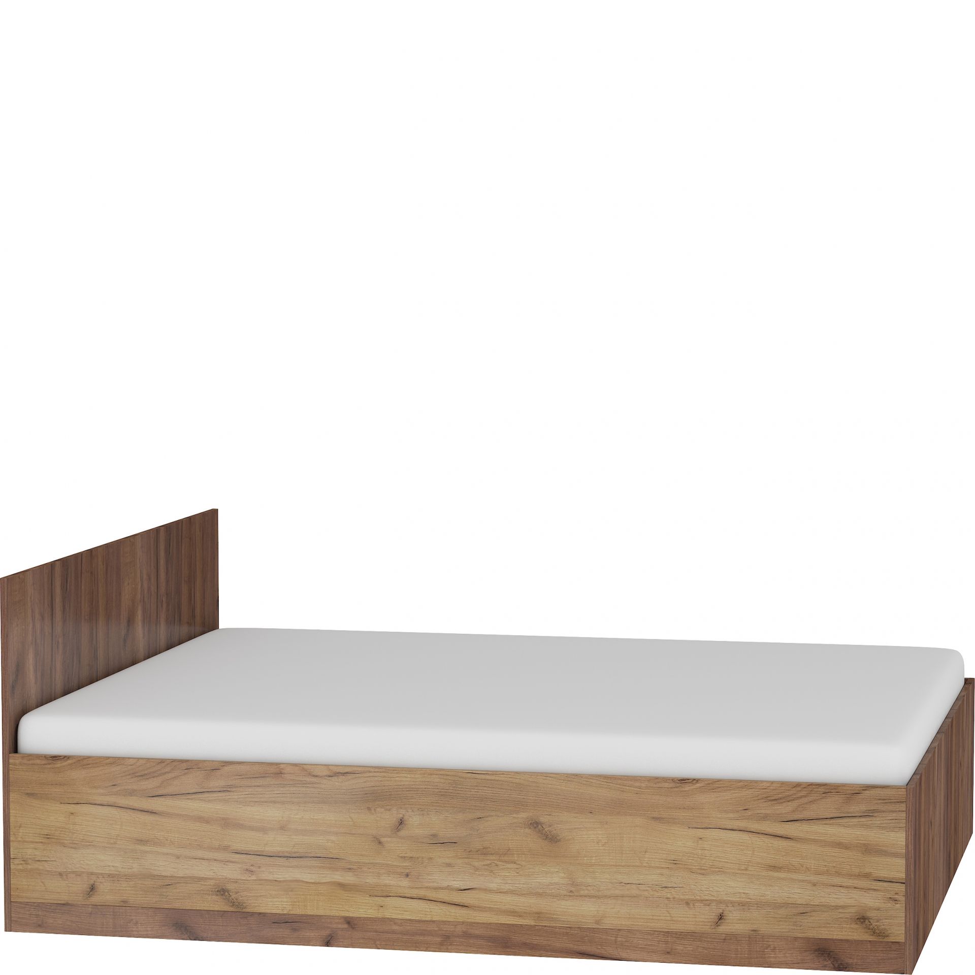 Łóżko 160 x 200 MXS-18 Maximus MebloCross Sonoma Jasna / Biały Połysk