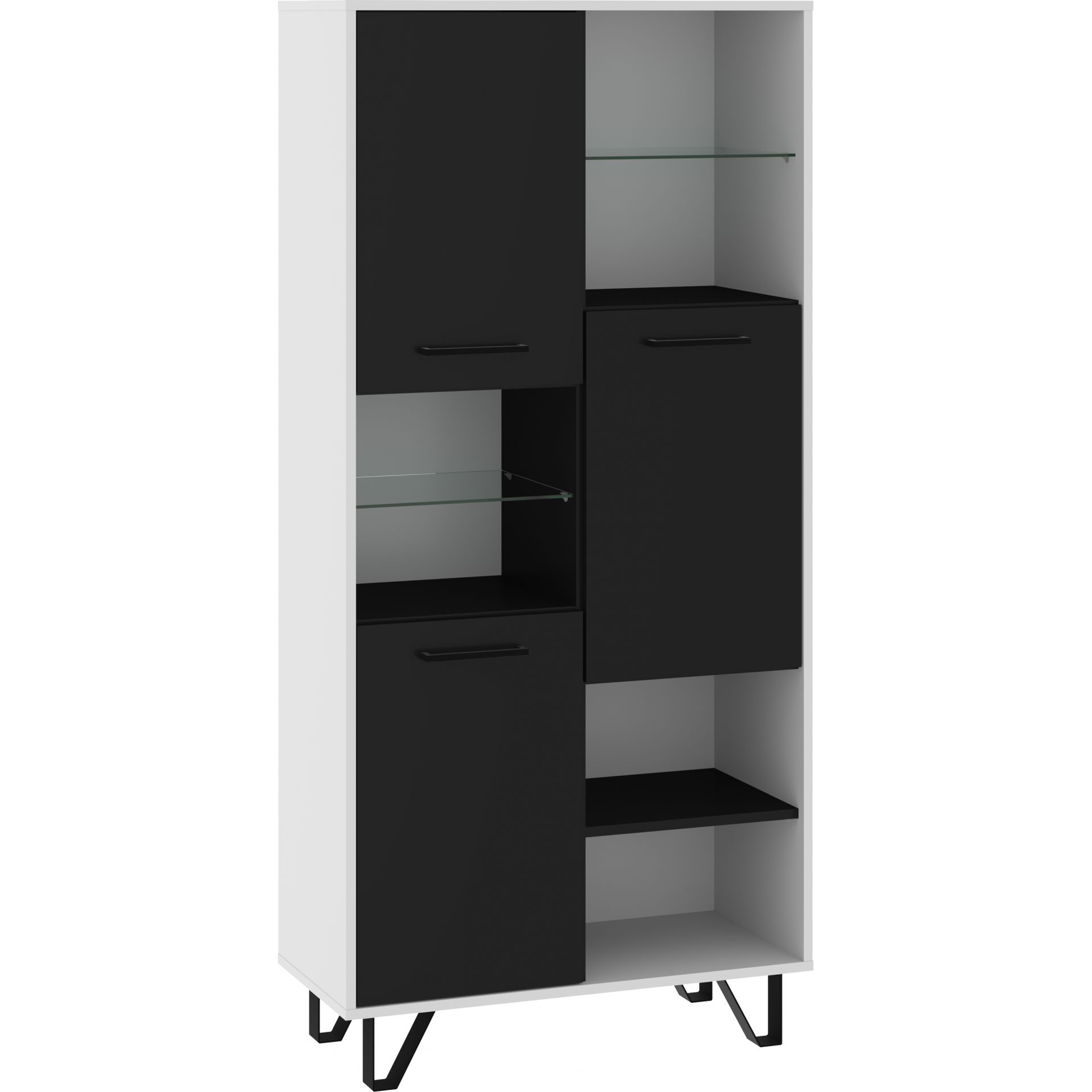 Regał 3D BOS-11 Boss MebloCross Craft Biały / Grafit Mat