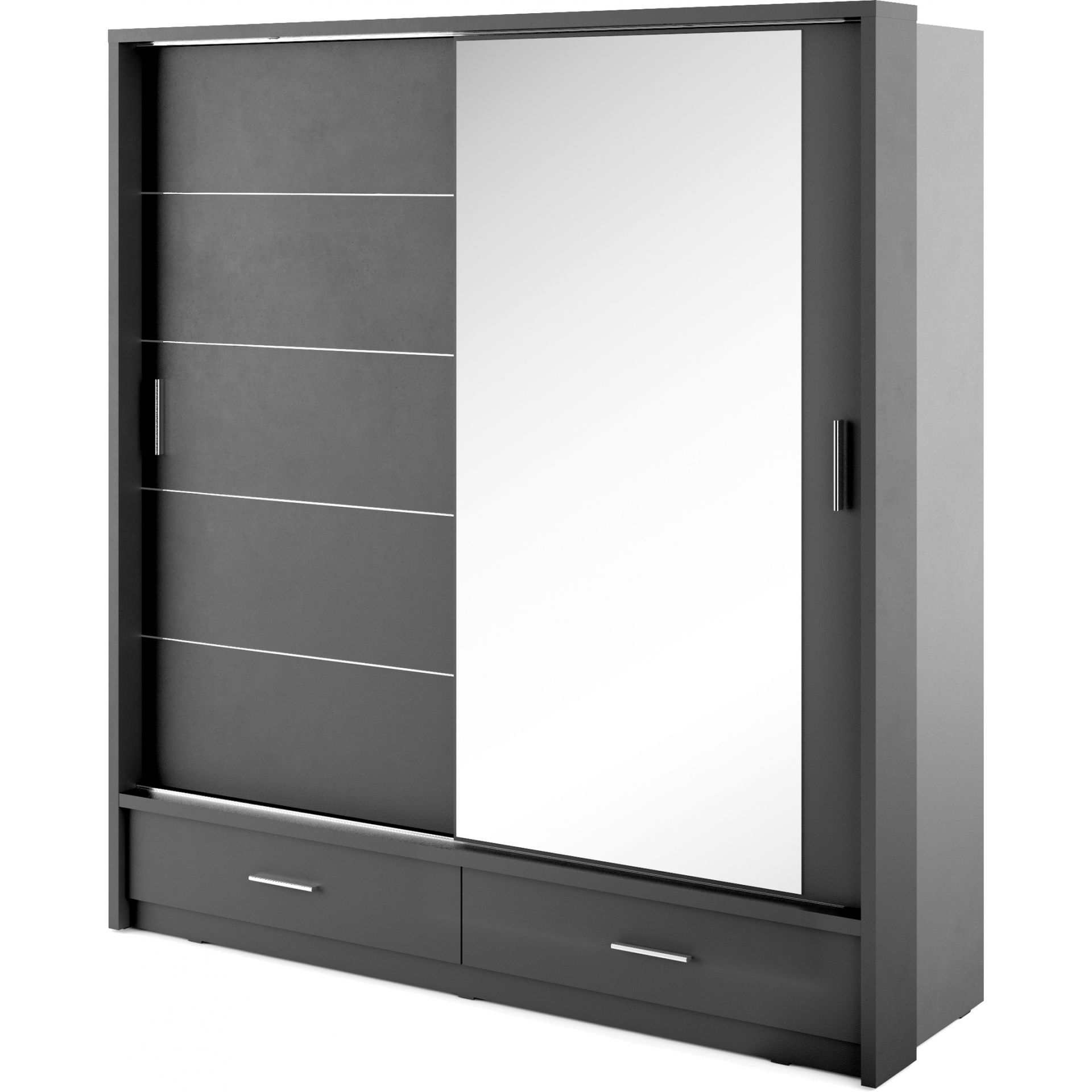 Szafa Przesuwna 200 z Lustrem AR-05 Arti Lenart Biały