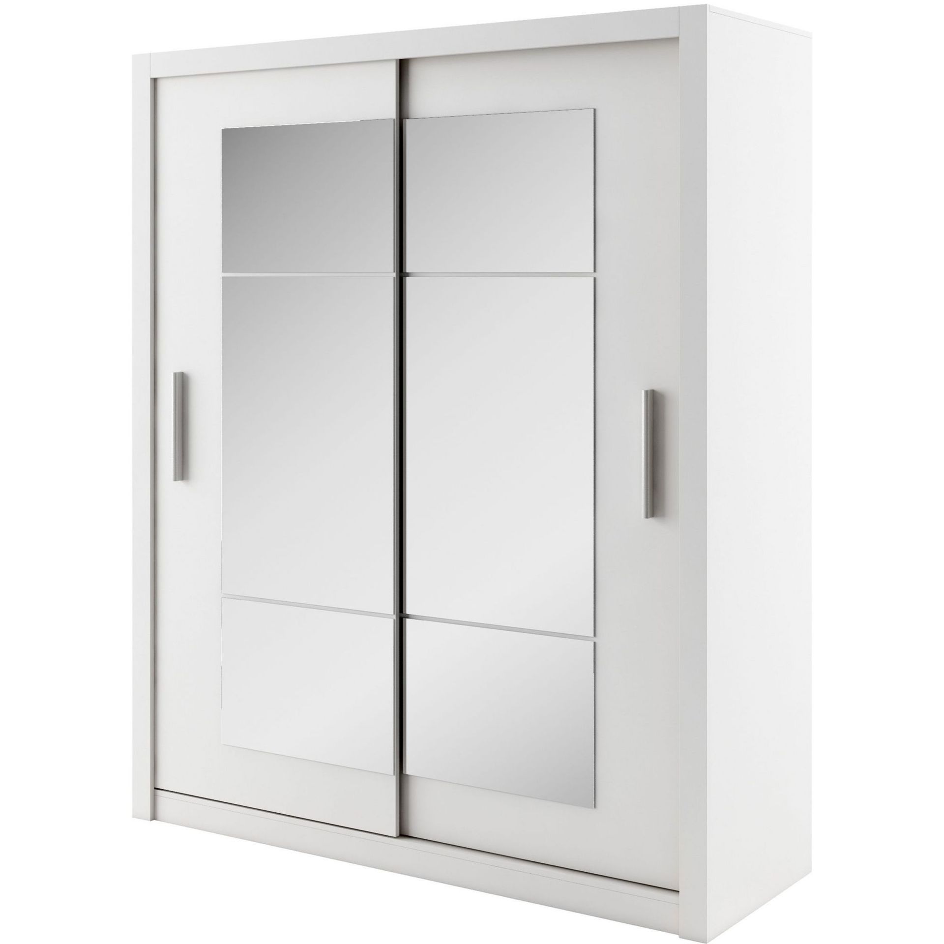 Szafa Przesuwna 180 z Lustrem ID-02 Idea Lenart Biały Mat