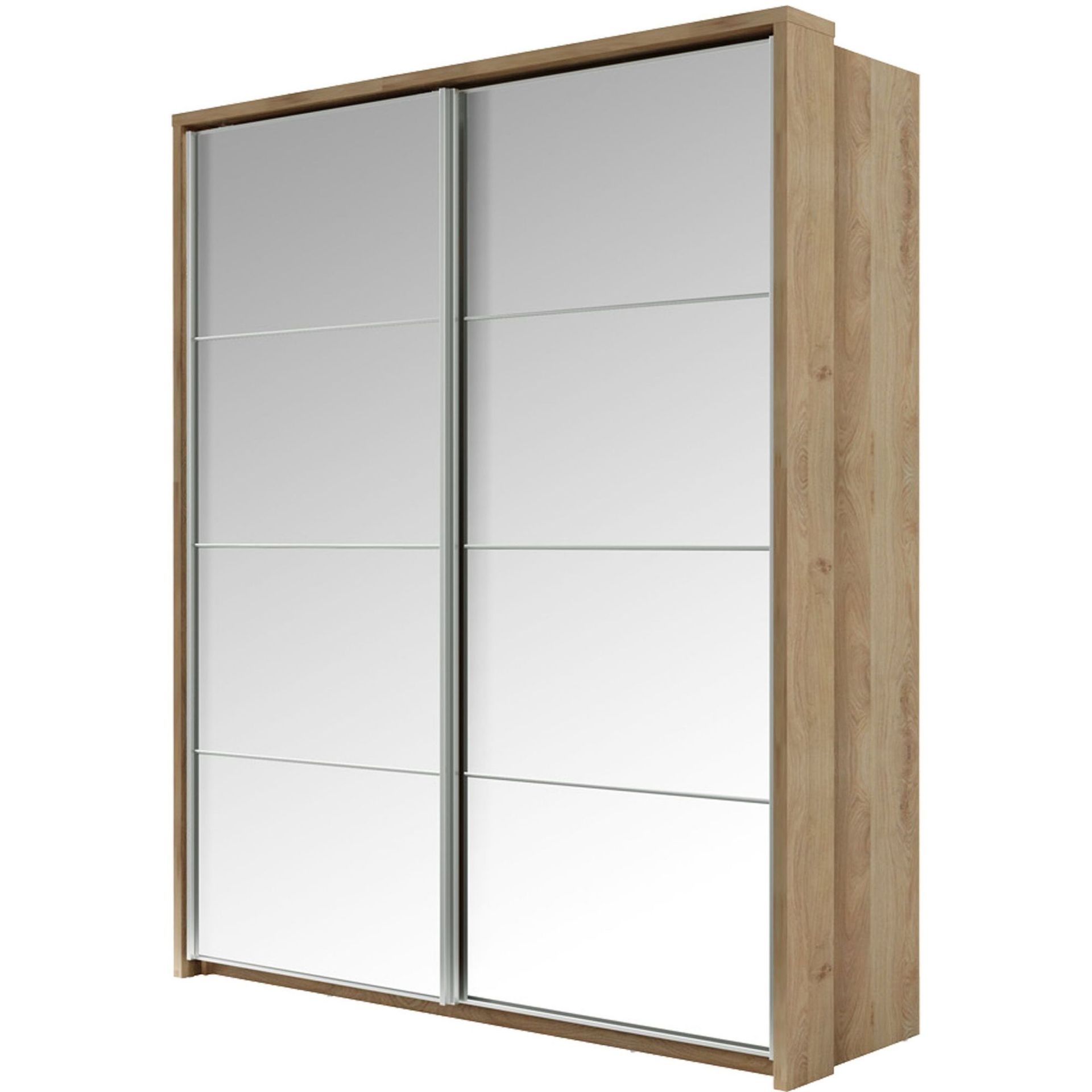 Szafa Przesuwna 180 z Lustrem AR-17 Arti Lenart Biały