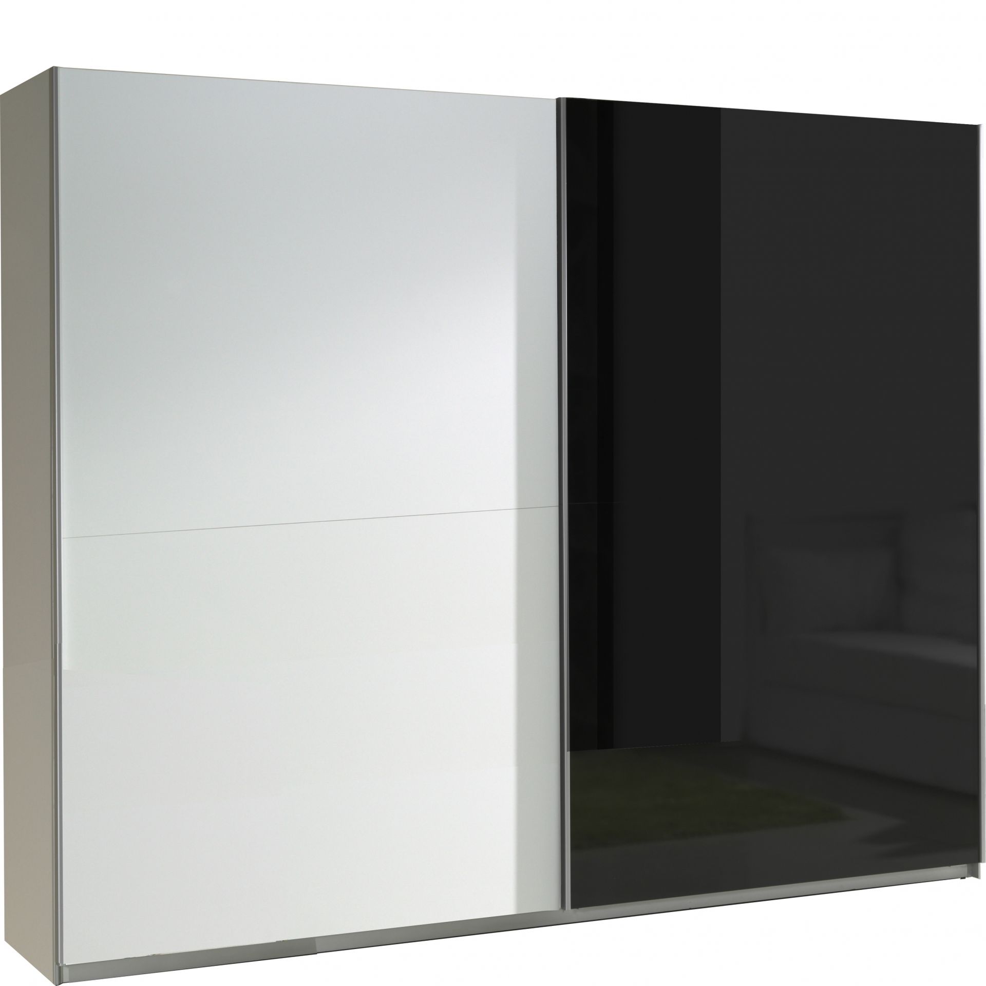 Szafa 2 Lux Maridex Biały, Czarny