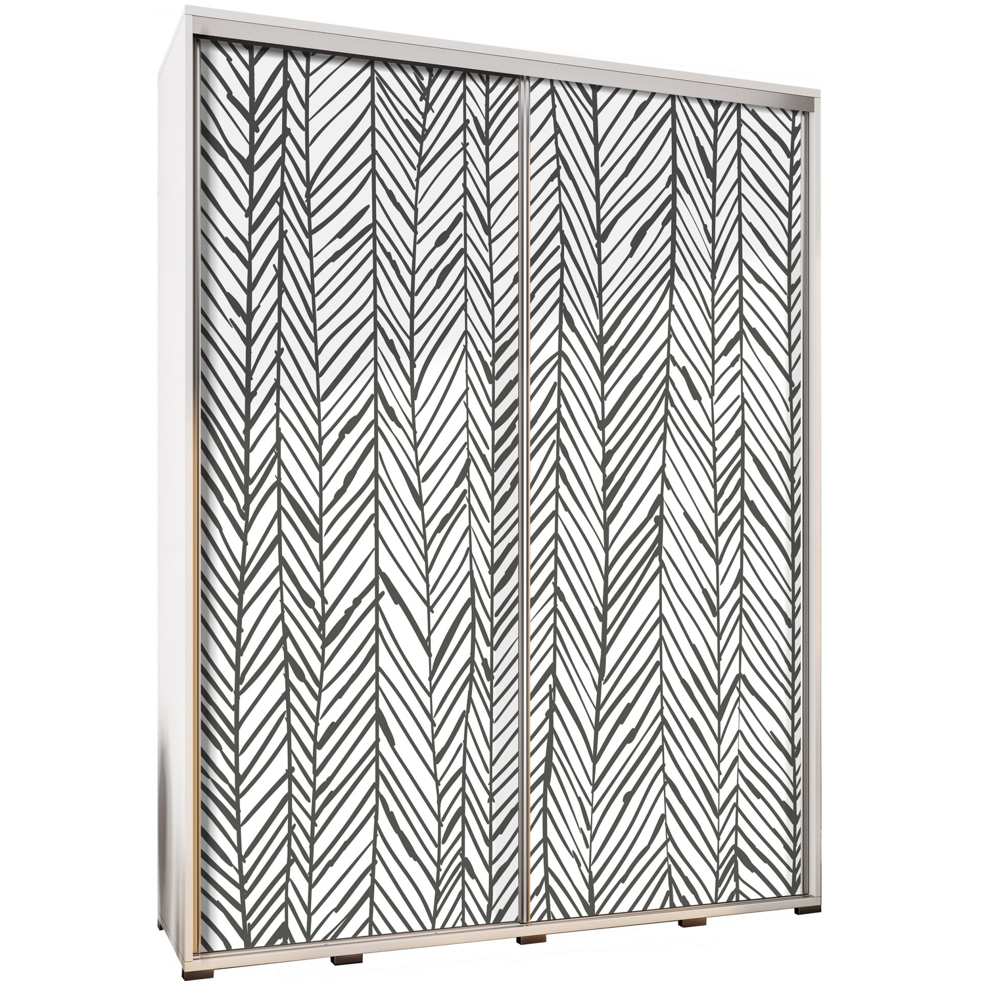 Szafa 155 z Grafiką Jodełka Penelopa Maridex Dąb Catania