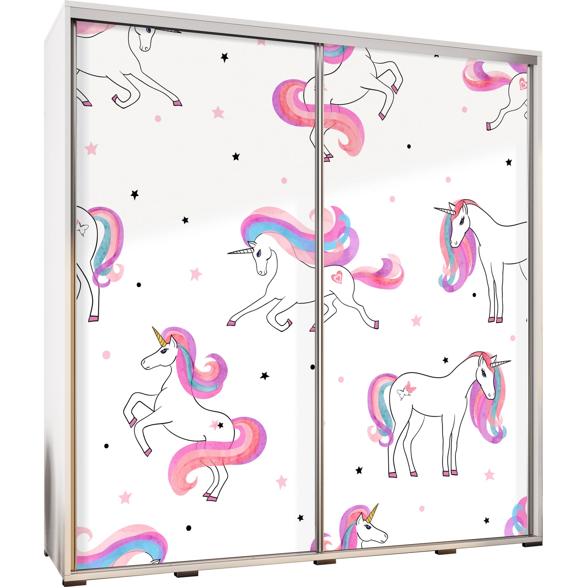 Szafa 205 z Grafiką Unicorn 2 Penelopa Maridex Dąb Sonoma