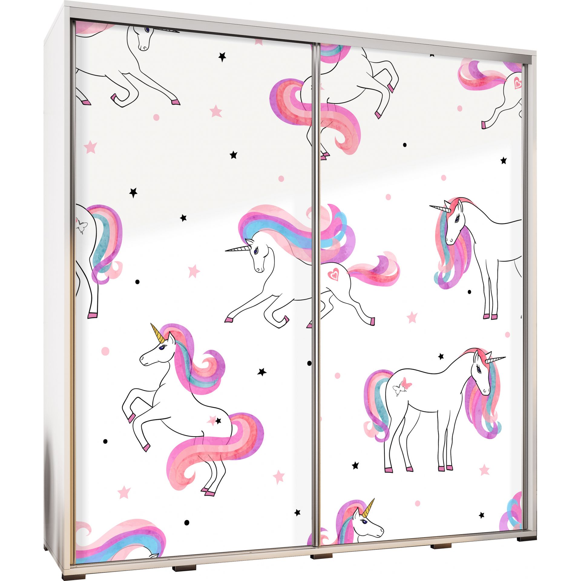 Szafa 205 z Grafiką Unicorn 2 Penelopa Maridex Dąb Artisan