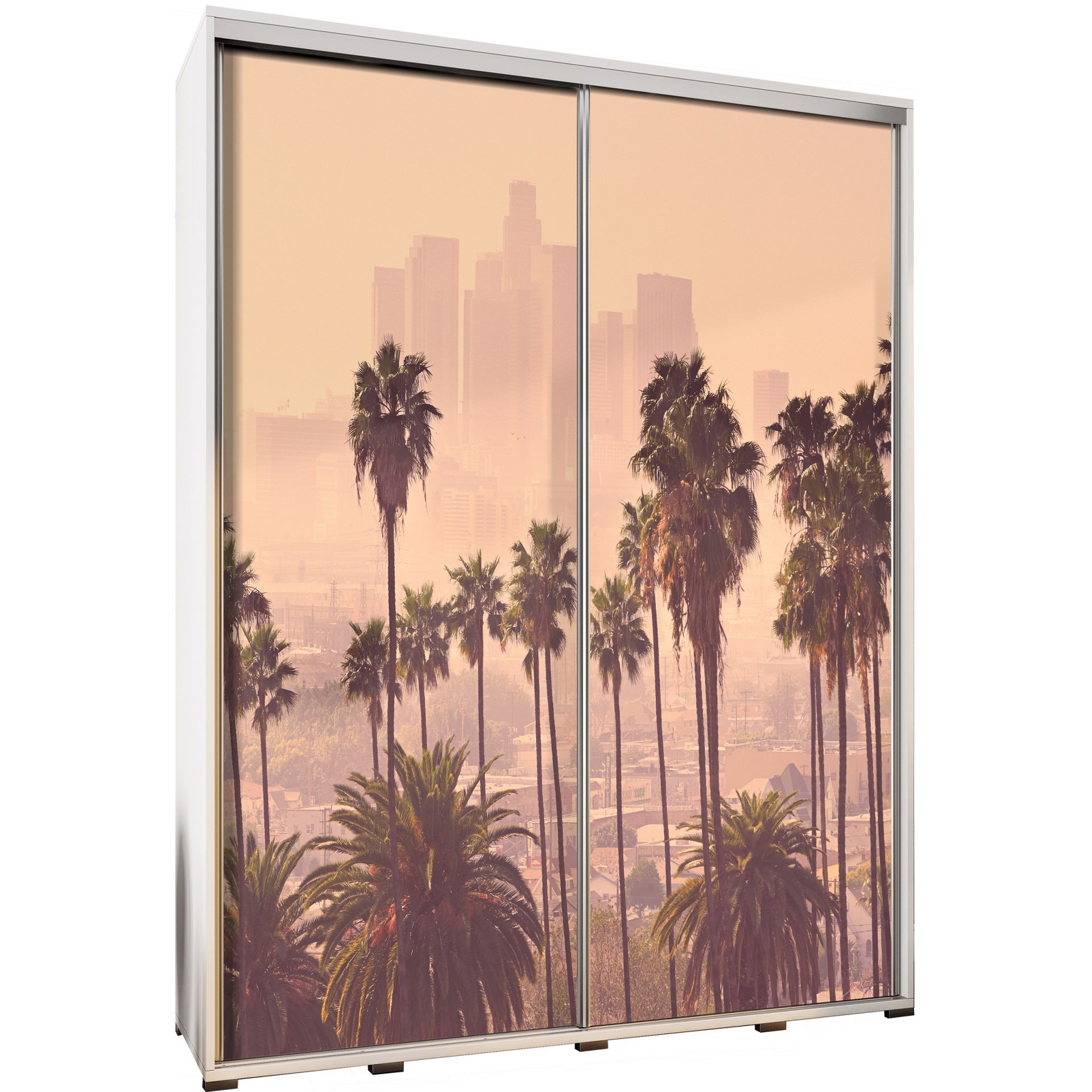 Szafa 155 z Grafiką Los Angeles 1 Penelopa Maridex Biały Mat