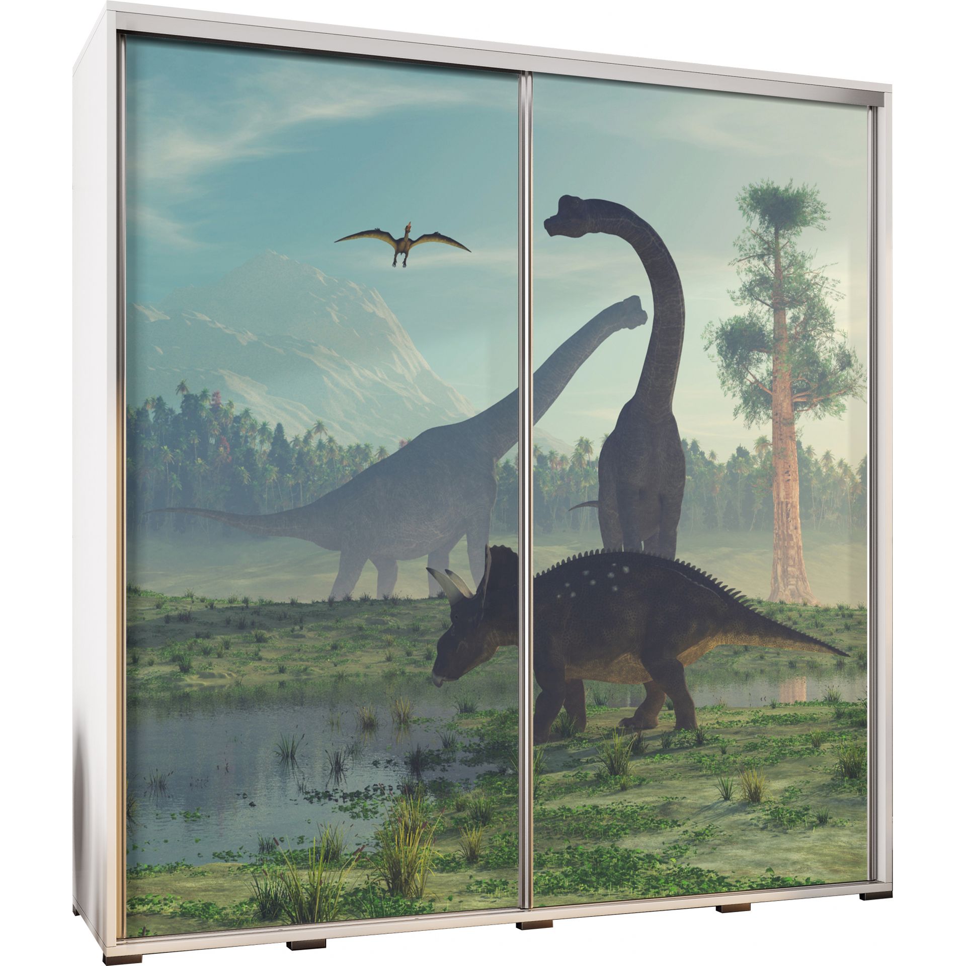 Szafa 205 z Grafiką Dinozaury Penelopa Maridex Dąb Artisan